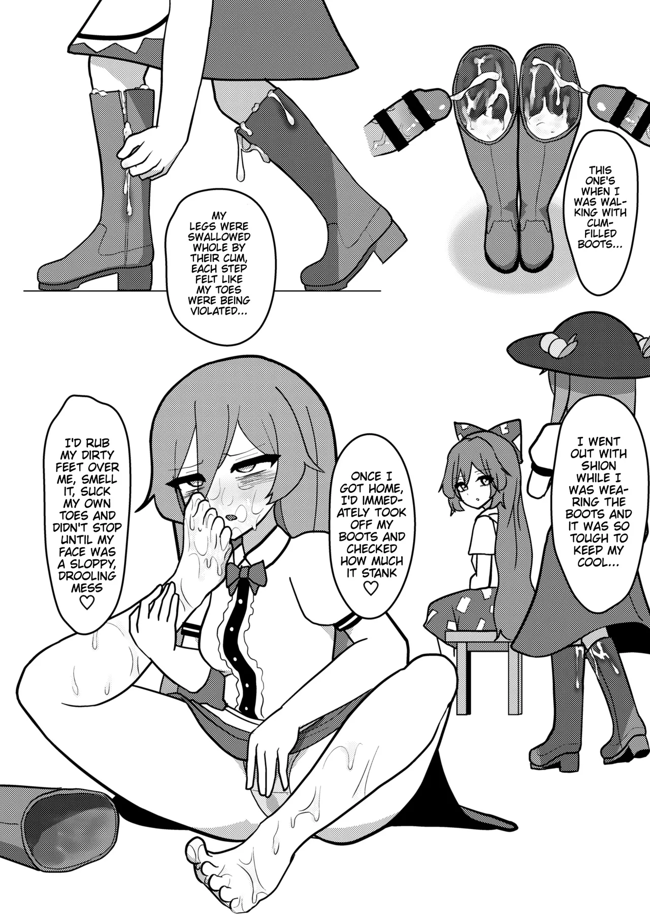 [Enumgata (Zack)]Tenshi-chan wa Semen Play ga Suki | Tenshi-chan Really Loves Semen Play(Touhou Project) [English] [Thighs] [Digital] Page 15