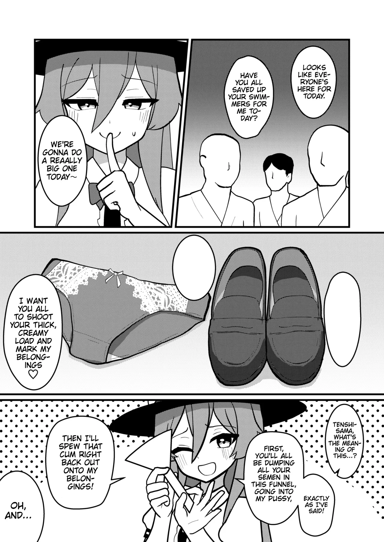 [Enumgata (Zack)]Tenshi-chan wa Semen Play ga Suki | Tenshi-chan Really Loves Semen Play(Touhou Project) [English] [Thighs] [Digital] Page 20