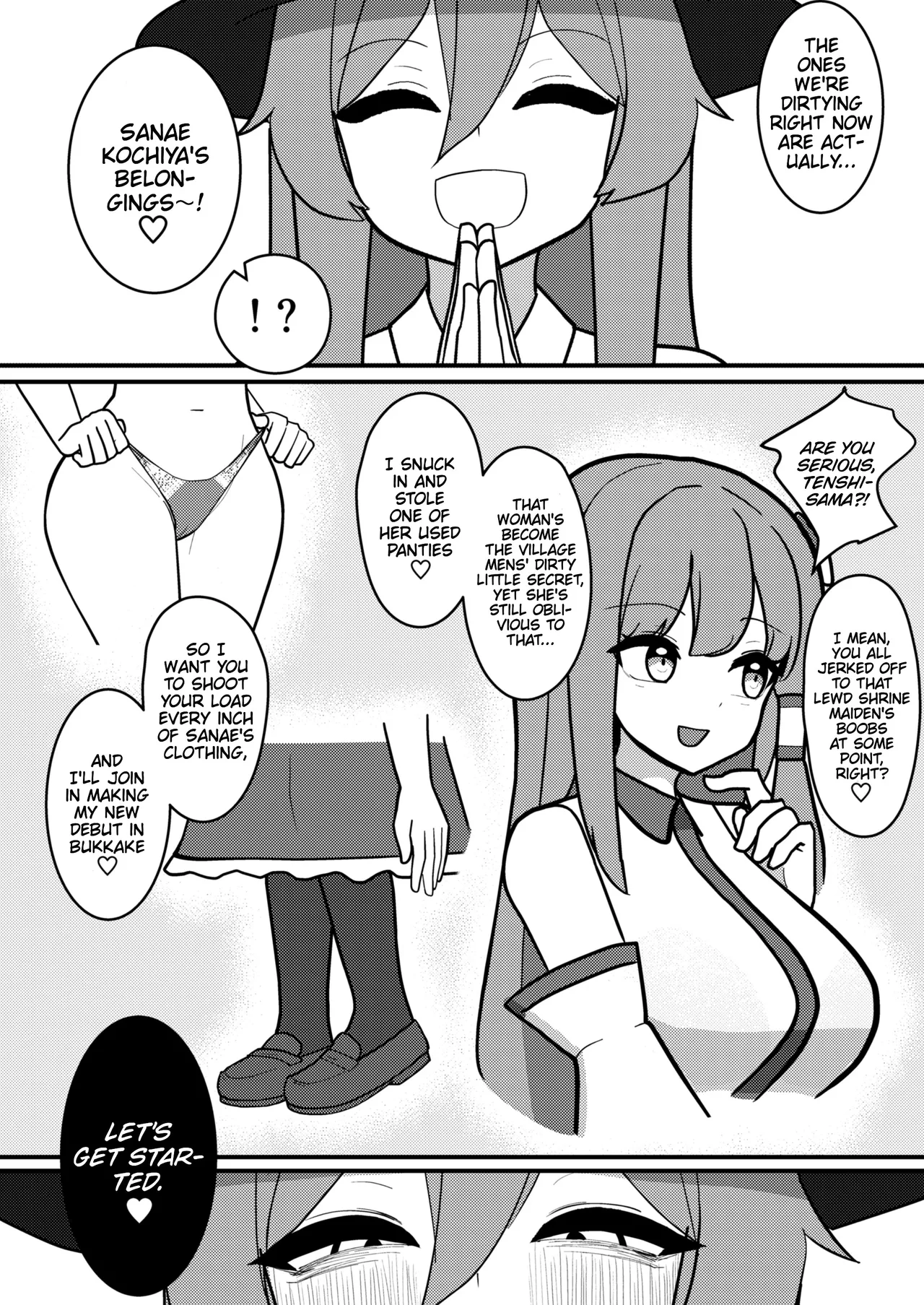 [Enumgata (Zack)]Tenshi-chan wa Semen Play ga Suki | Tenshi-chan Really Loves Semen Play(Touhou Project) [English] [Thighs] [Digital] Page 21