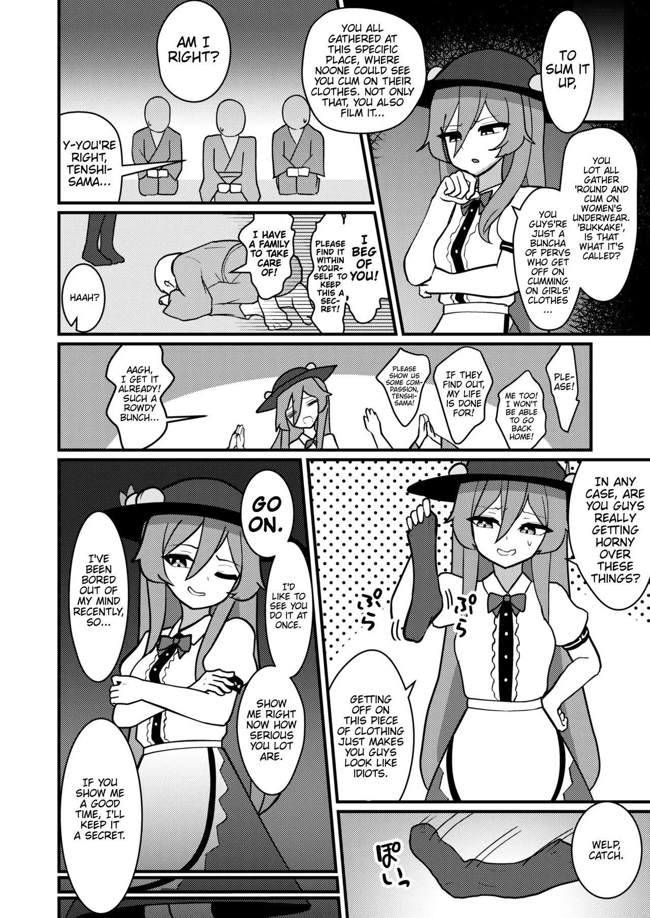 [Enumgata (Zack)]Tenshi-chan wa Semen Play ga Suki | Tenshi-chan Really Loves Semen Play(Touhou Project) [English] [Thighs] [Digital] Page 5
