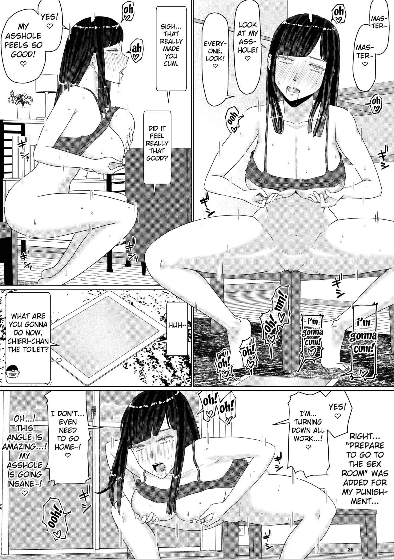 [Jigoku no Nyanko]Chieri-san Can't Lose! 3 - A Perverted Toilet Wife Who Can Be Fertilized With Anyone's Sperm With Her Husband's Approval - Part 2[English] [Fated Circle] Page 31