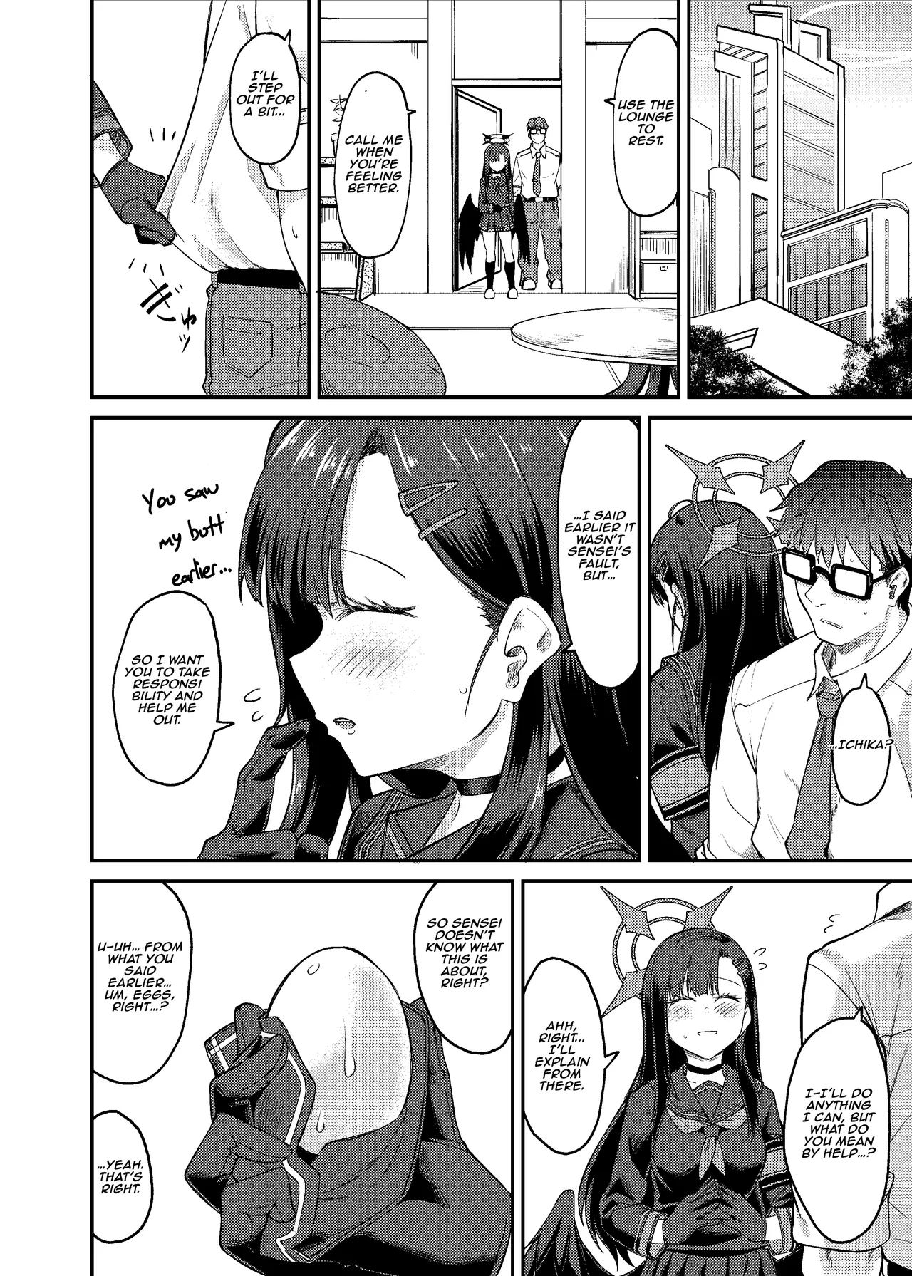 [Hx3I (Hirano Kawajuu)]Ichika Umussu! | Ichika is About to Lay Her Egg!(Blue Archive) [English] [Aishi21] [Digital] Page 8