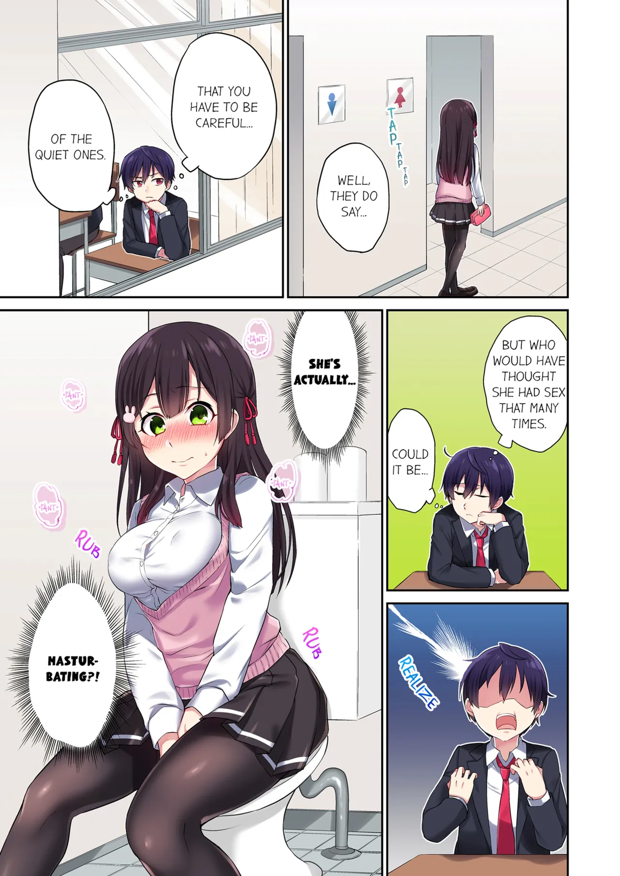 [Namita]Committee Chairman, Didn't You Just Masturbate In the Bathroom? I Can See the Number of Times People Orgasm Vol. 1[English] [Decensored] [Ongoing] Page 9