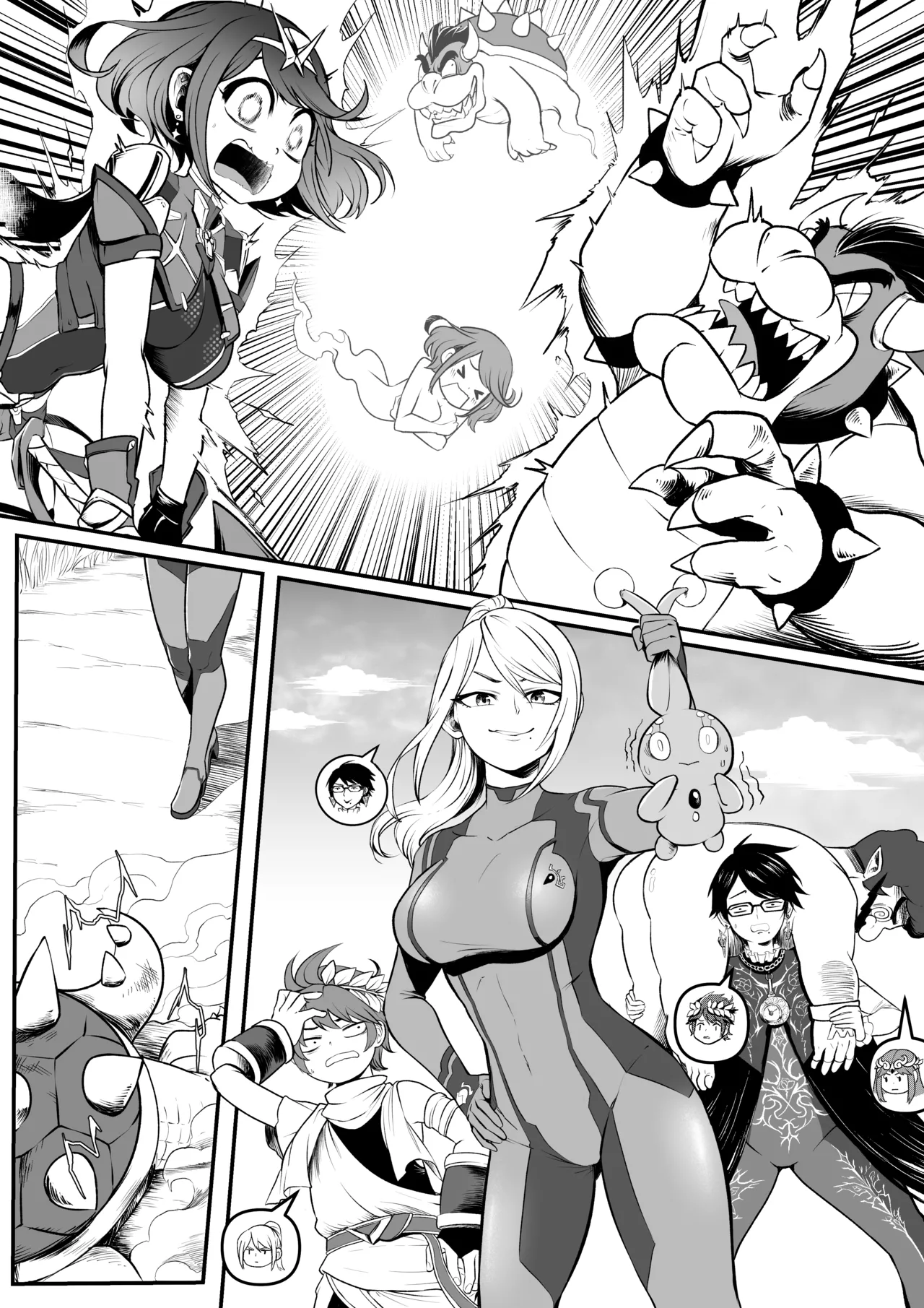 [MassivePinkZombie]sWitch Time! Part 1-4(Super Smash Bros.) [English & Textless] Page 128