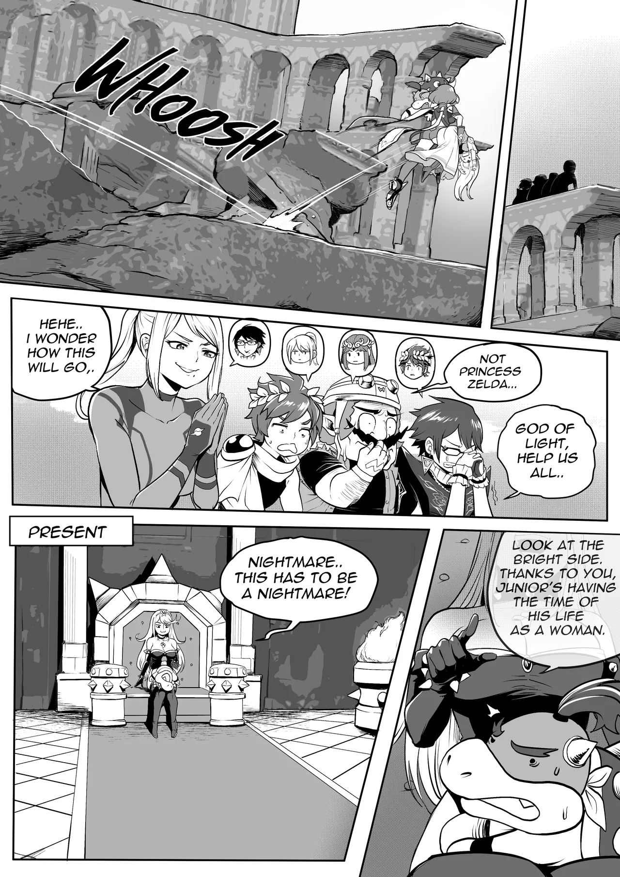 [MassivePinkZombie]sWitch Time! Part 1-4(Super Smash Bros.) [English & Textless] Page 66