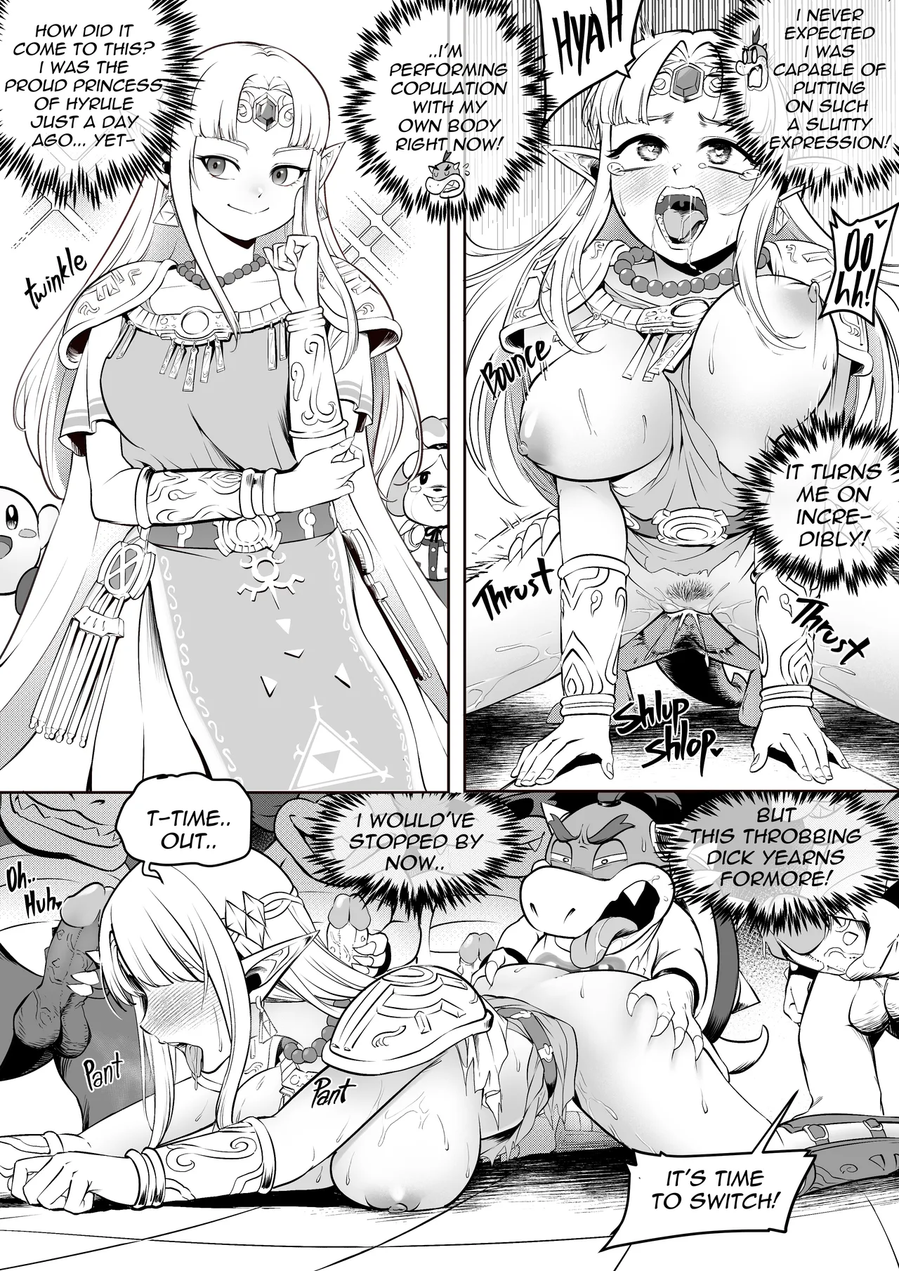 [MassivePinkZombie]sWitch Time! Part 1-4(Super Smash Bros.) [English & Textless] Page 85