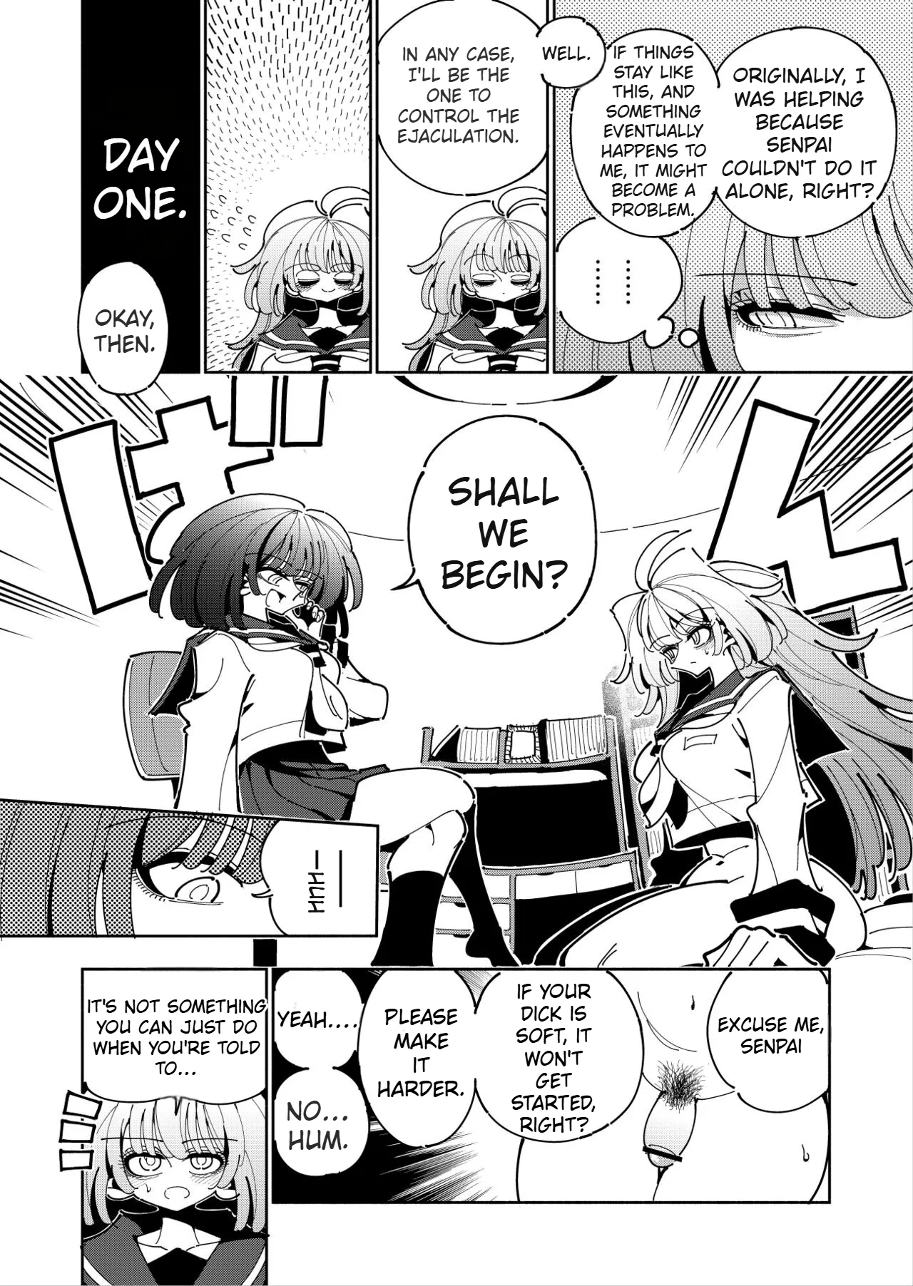 Shizuku and Shiori IF (First Part) -Learn in Five Days! A Guide to Futanari Masturbation-(1st to 2nd day) Page 11
