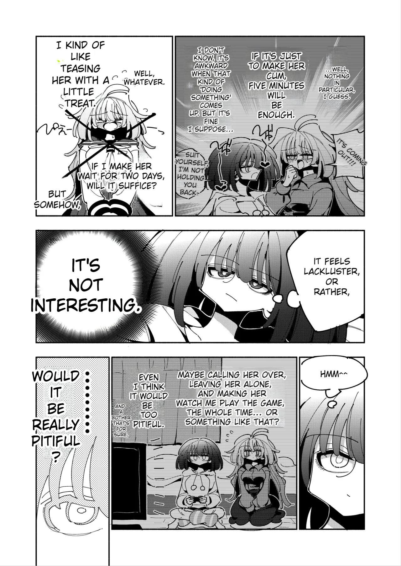 Shizuku and Shiori IF (First Part) -Learn in Five Days! A Guide to Futanari Masturbation-(1st to 2nd day) Page 4