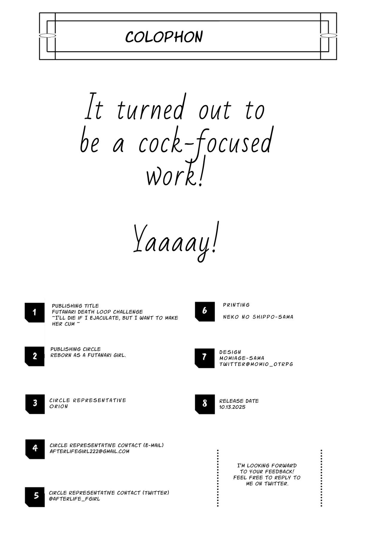 [Raise wa Futanari Bishoujo (orion)]Futanari Deathloop Challenge ~I'll Die If I Ejaculate, But I Want to Make Her Cum~[English] [Pyruz Translation] Page 37