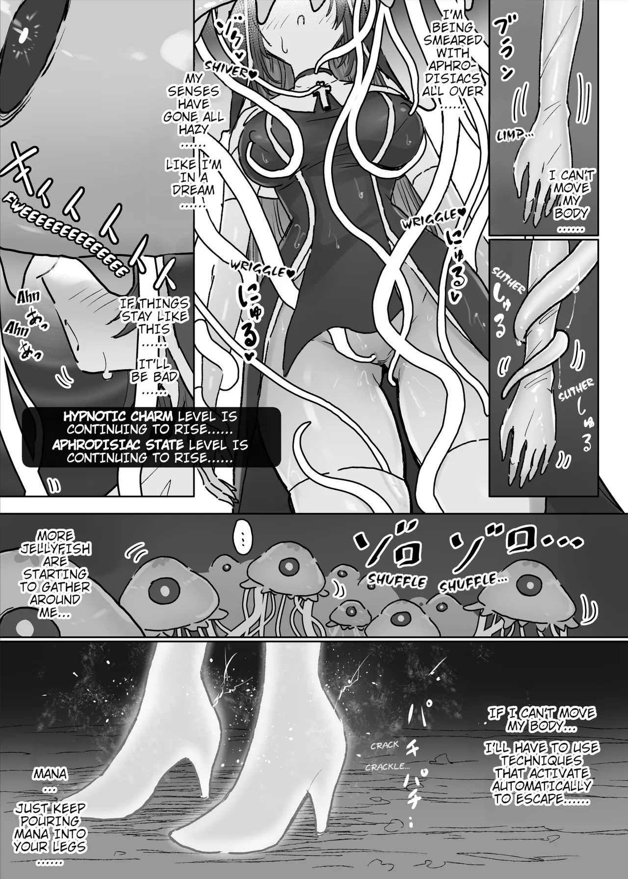 [Neruhitsuji]Joutai Ijou Taisei Sister-san to Taisei Kantsuu Saimin Kurage | "Abnormal Status"-Resistant Nun vs. Resistance-Penetrating Hypnotic Jellyfish[English] Page 16