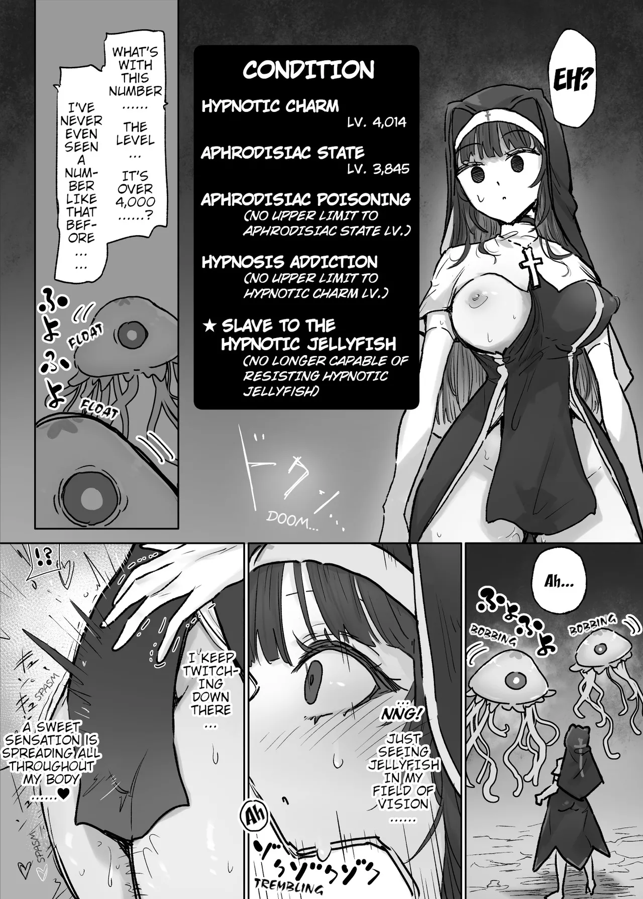 [Neruhitsuji]Joutai Ijou Taisei Sister-san to Taisei Kantsuu Saimin Kurage | "Abnormal Status"-Resistant Nun vs. Resistance-Penetrating Hypnotic Jellyfish[English] Page 20