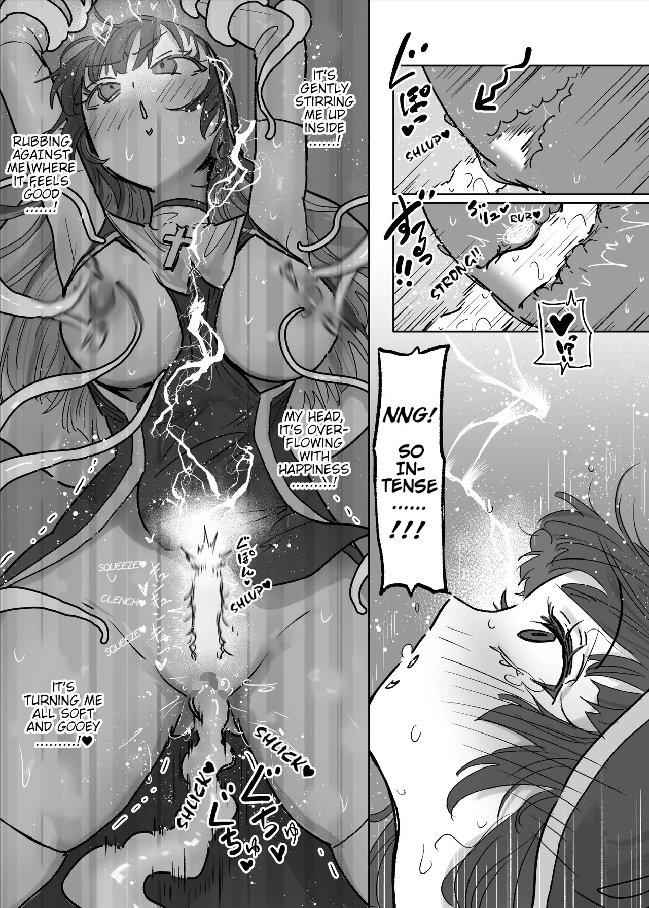 [Neruhitsuji]Joutai Ijou Taisei Sister-san to Taisei Kantsuu Saimin Kurage | "Abnormal Status"-Resistant Nun vs. Resistance-Penetrating Hypnotic Jellyfish[English] Page 24