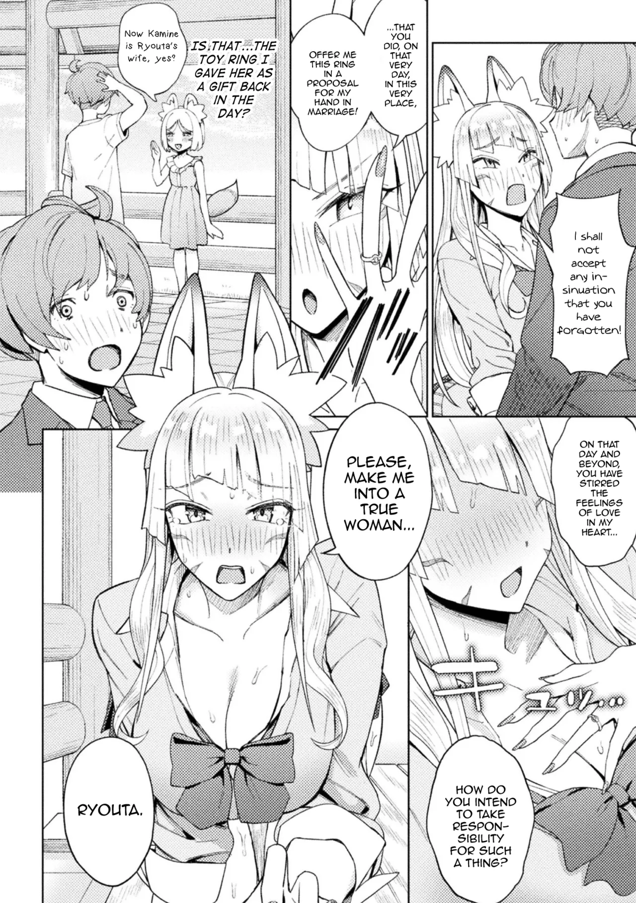 [Issyoukin]Yokubari Megitsune! Shichihenge(Bessatsu Comic Unreal Jingai Osananajimi to no Hatsutaiken Vol. 2) [English] [mysterymeat3] [Digital] Page 6