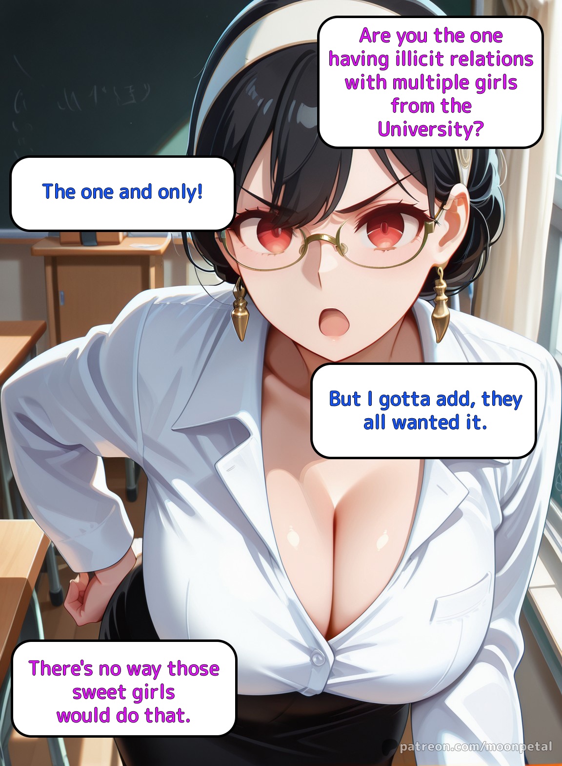 [Moon Petal]Wanna make a bet? ch. 4 - Yor Forger[English] [Uncensored] [Patreon] [AI Generated] Page 2