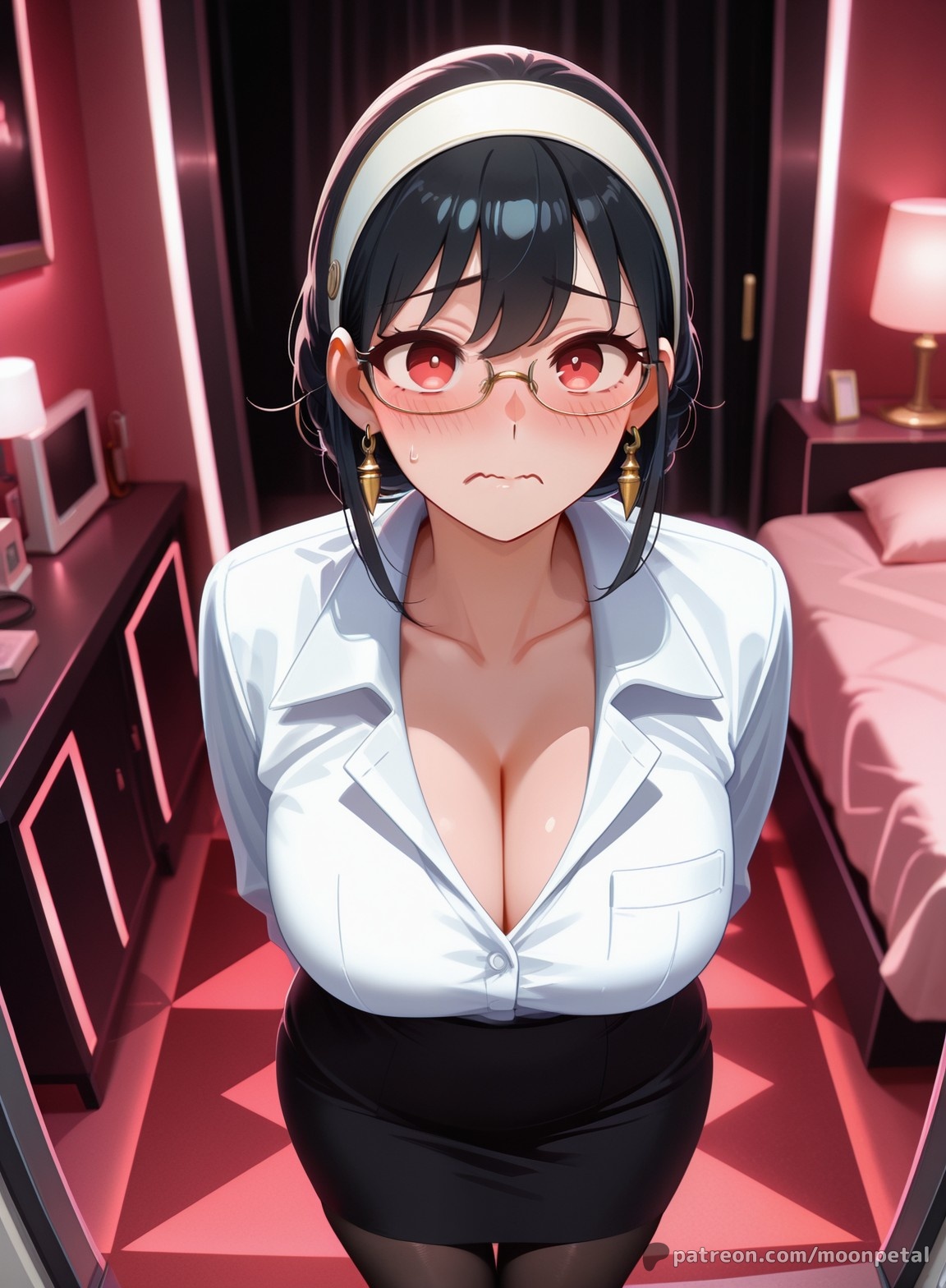 [Moon Petal]Wanna make a bet? ch. 4 - Yor Forger[English] [Uncensored] [Patreon] [AI Generated] Page 6