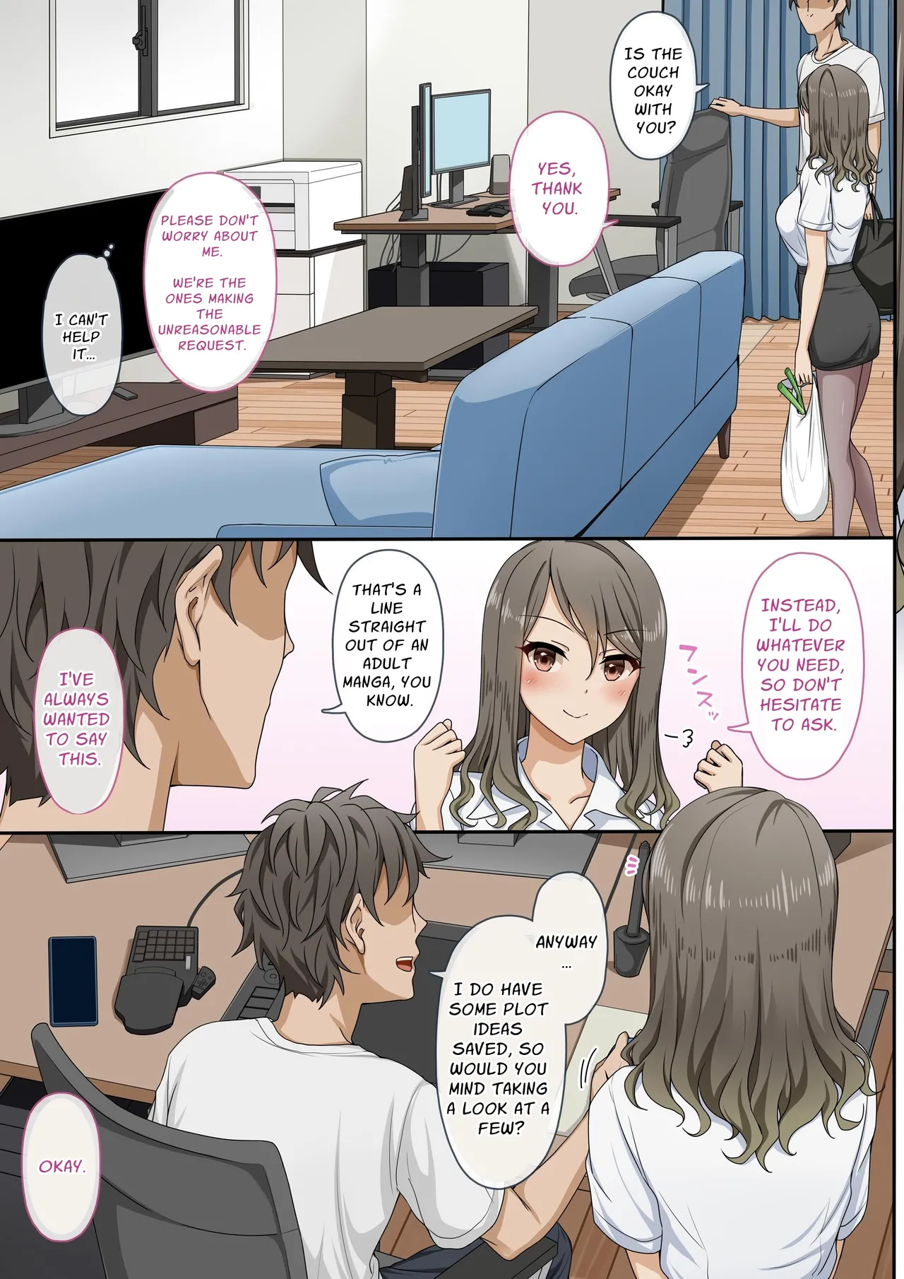 [Erostellus (Miel)]Sawayaki Bijin no Ero Manga Henshuu-san ni Nukimakutte Morai nagara Genkou Ganbaru Hanashi | Meet The Draft Deadline While Your Beautiful Busybody Erotic Manga Editor Lends A "Helping Hand"[English] [Solid Rose] [Digital] Page 4