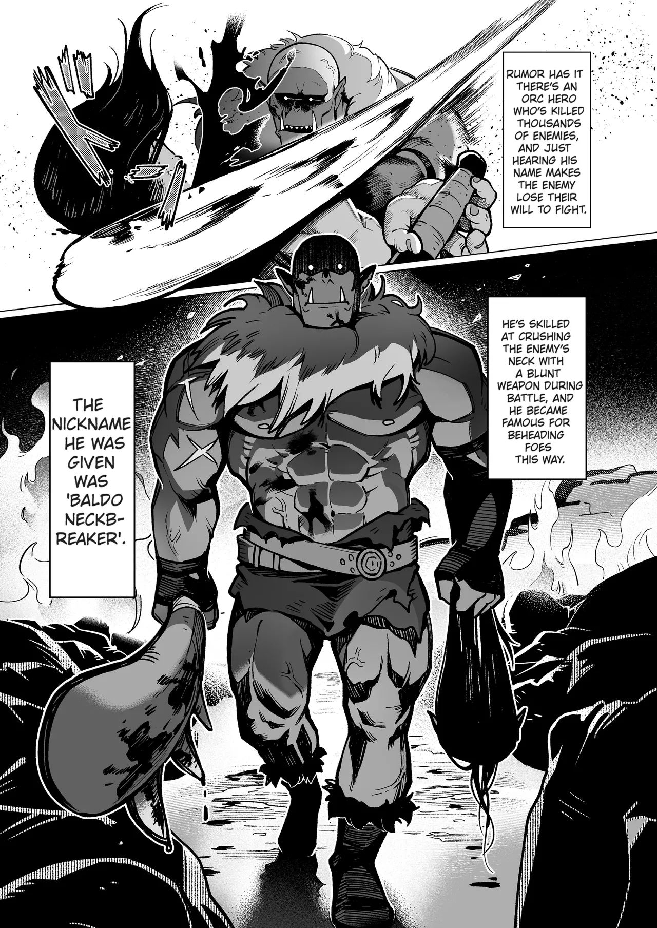 [Master of Tea & Chaos Studio (Sencha Bashira, Mugicha Bashira)]Yosei Shoukan 3-goushitsu Lacy ~Kasshoku Hada Elf o Shimei Shita Dotei Orc~ 1[English] [Comics EnjoyerTranslation] [Decensored] Page 2