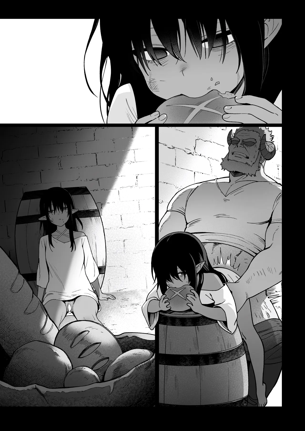 [Master of Tea & Chaos Studio (Sencha Bashira, Mugicha Bashira)]Yosei Shoukan 3-goushitsu Lacy ~Kasshoku Hada Elf o Shimei Shita Dotei Orc~ 1[English] [Comics EnjoyerTranslation] [Decensored] Page 29