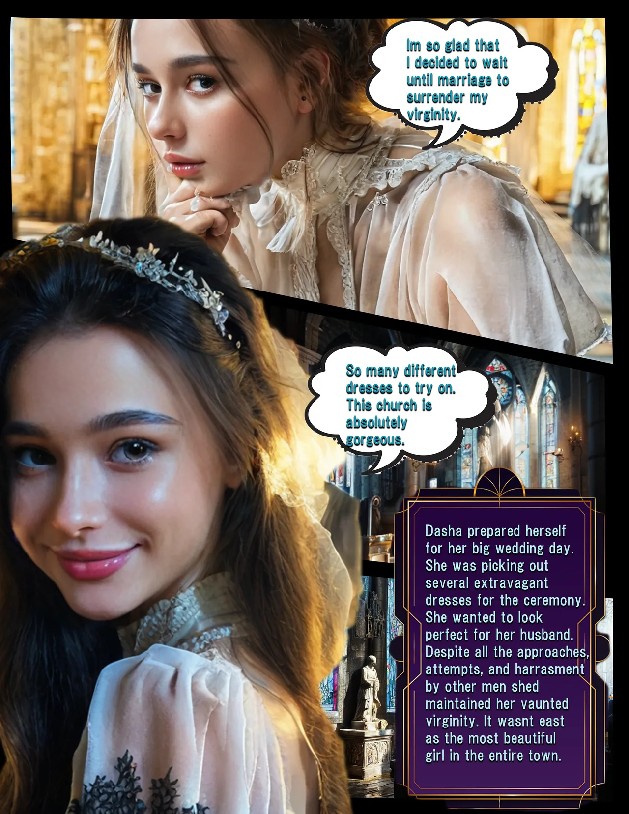 Dungeons and Heroines, Dasha the Ravished Bride[AI generated] Page 2