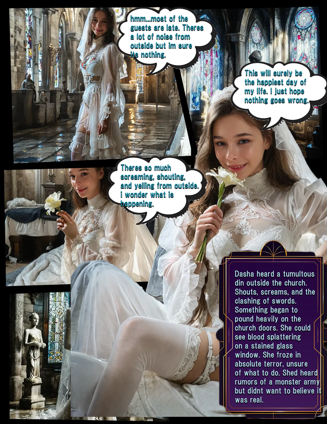 Dungeons and Heroines, Dasha the Ravished Bride[AI generated] Page 3