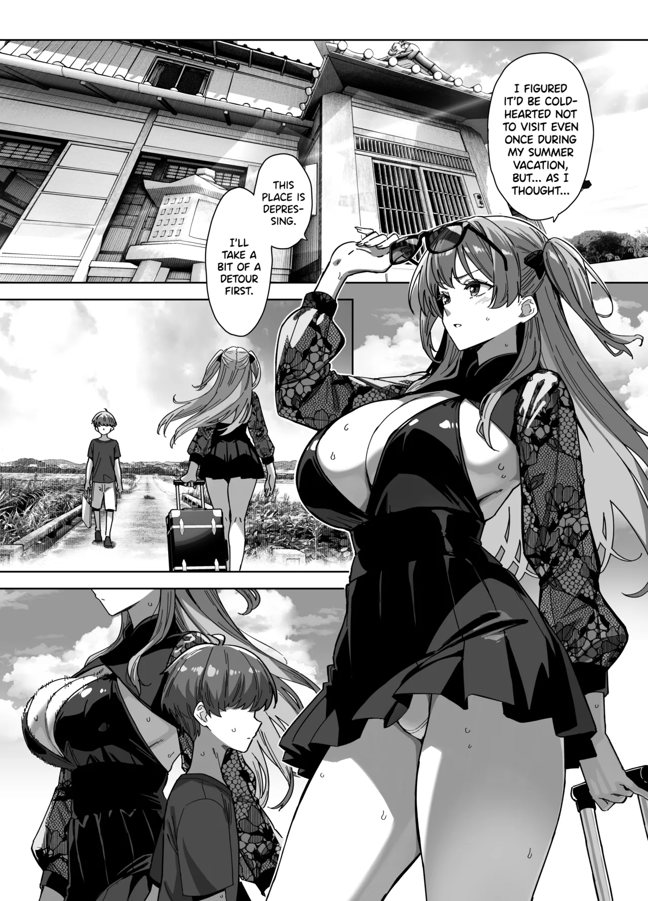 [Σ-Arts (Mikemono Yuu)]Natsu to Inaka to Yuuwaku shite kuru Dekkai Oshiego 3 + C106 Bonus Book[English] [SDTLs] [Digital] (decensored) Page 3