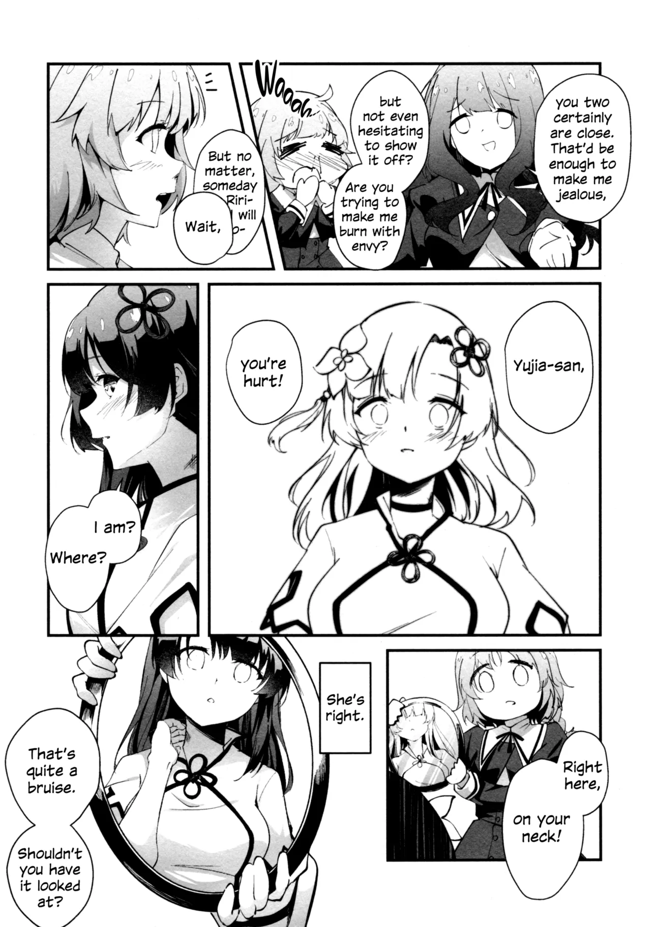 (Hikiau Unmei 4th) [Taipeijin (Mushihara)]Nettaiya ni Goyoushin | Be Careful on Sweltering Nights(Assault Lily) [English] Page 4