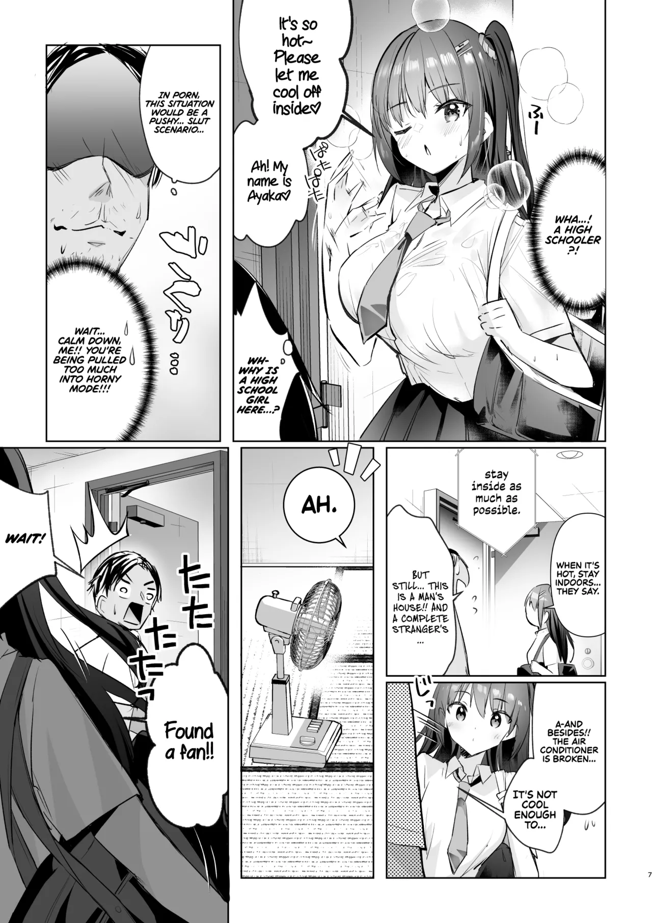 [moco chouchou (Hisama Kumako)]JK ga Oshikakete kita! Yaru shika nee!! ~Manatsu no Asedaku Sex   Yuutousei Ayaka no Uraomote~ + Dare mo Inai Yoru no Kyoushitsu de Onanie kara no Sex Yuutousei Ayaka no Uraomote | A High School Girl Barged In! I’ve got no Dhoice but to do it!! ~Hot and sweaty summer sex  The two sides of honor student Ayaka~[English] [Rirare Translation] [Digital] Page 7