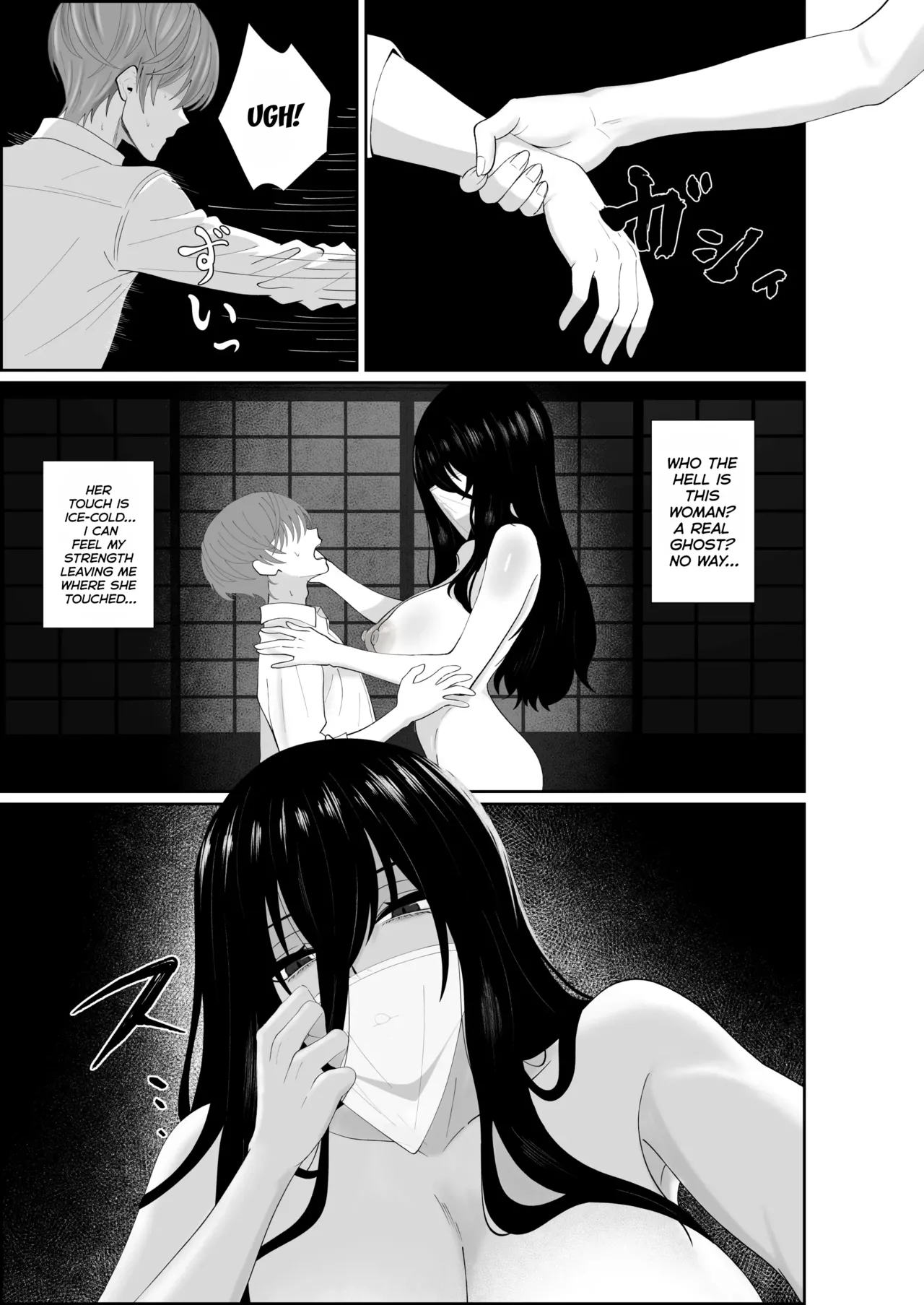 [Seijin 14-sai (Sankaku Noel)]Su Kuu Ai ~ Mugon Muhyoujou Bakunyuu Kyojiri no Yuurei Niji ~Itto Mitsume Rarenagara pisuton-goto ni Zetchou Saserare-kotsu no Zui made Aisa Reru Hanashi[English] [MuraMura] Page 9