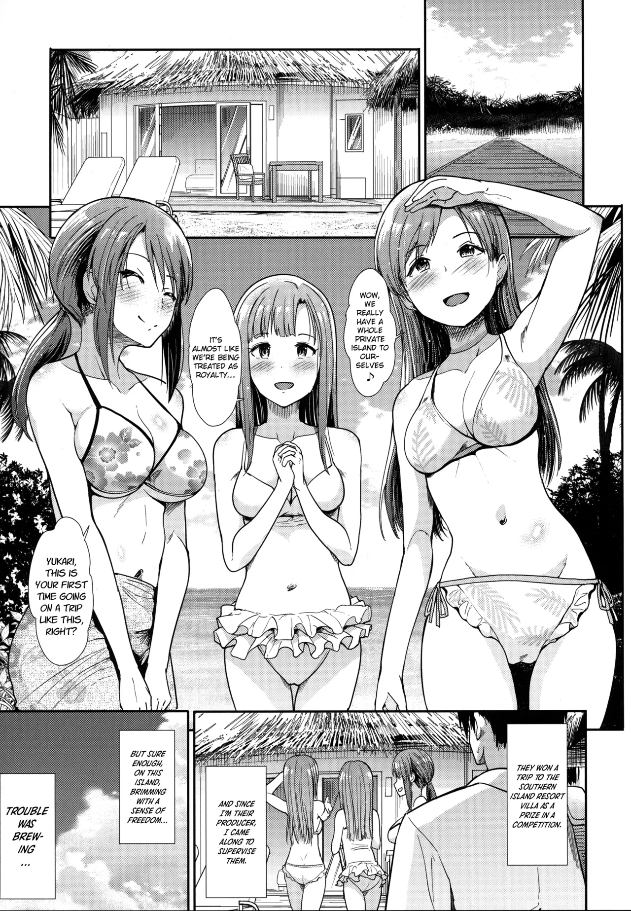 (C92) [Takemasaya (Takemasa Takeshi)]Seiso Sannin Musume Tokonatsu Rakuen(THE IDOLM@STER CINDERELLA GIRLS) [English] [12 Translations] Page 2