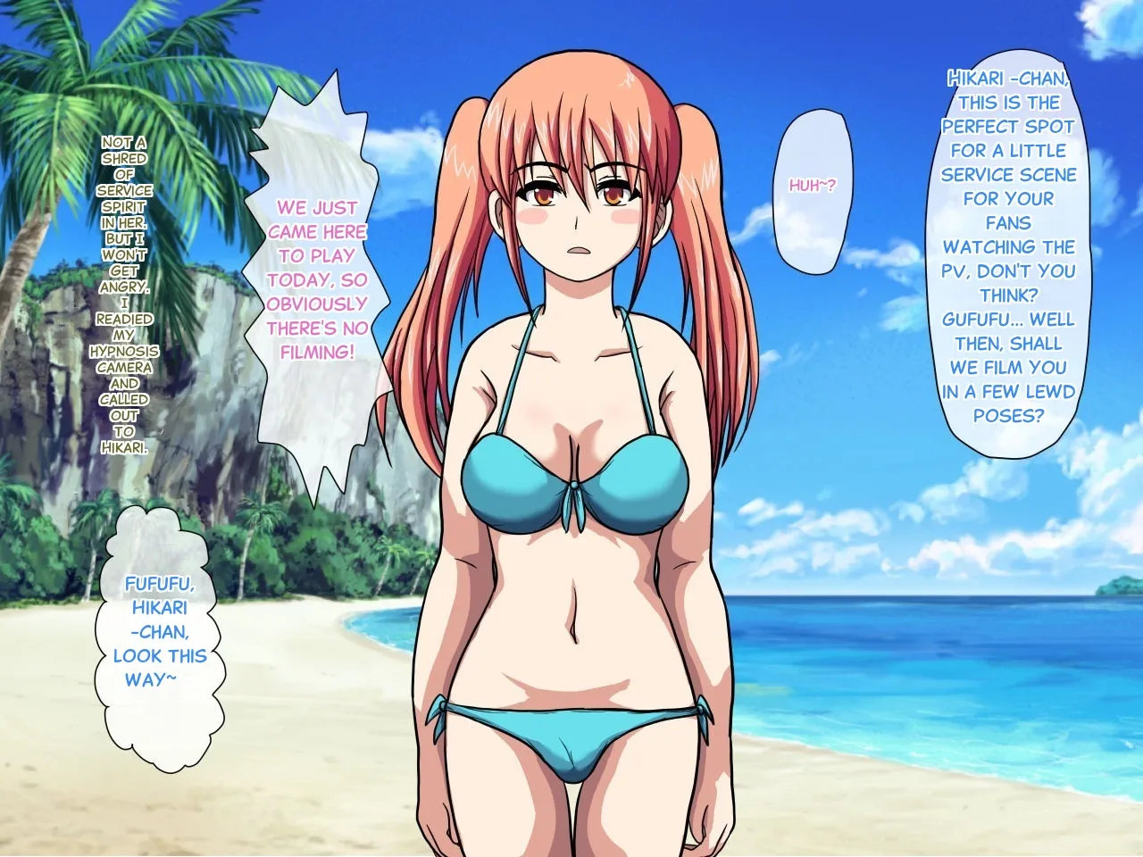 [Robo Ittetsu]Hypnosis Camera ~ Shooting a Sex PV with a Top Idol on a Southern Island Page 34