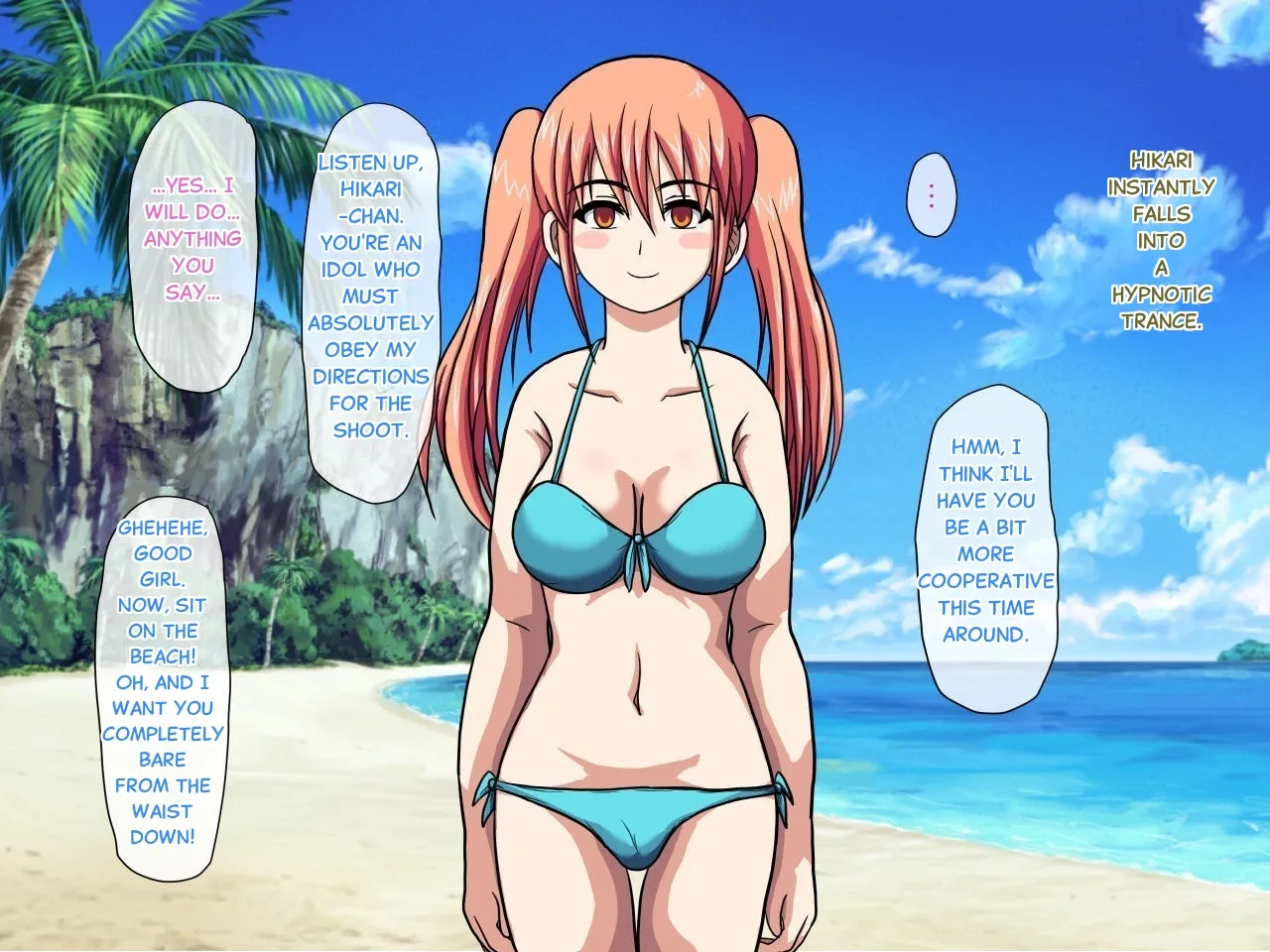 [Robo Ittetsu]Hypnosis Camera ~ Shooting a Sex PV with a Top Idol on a Southern Island Page 36