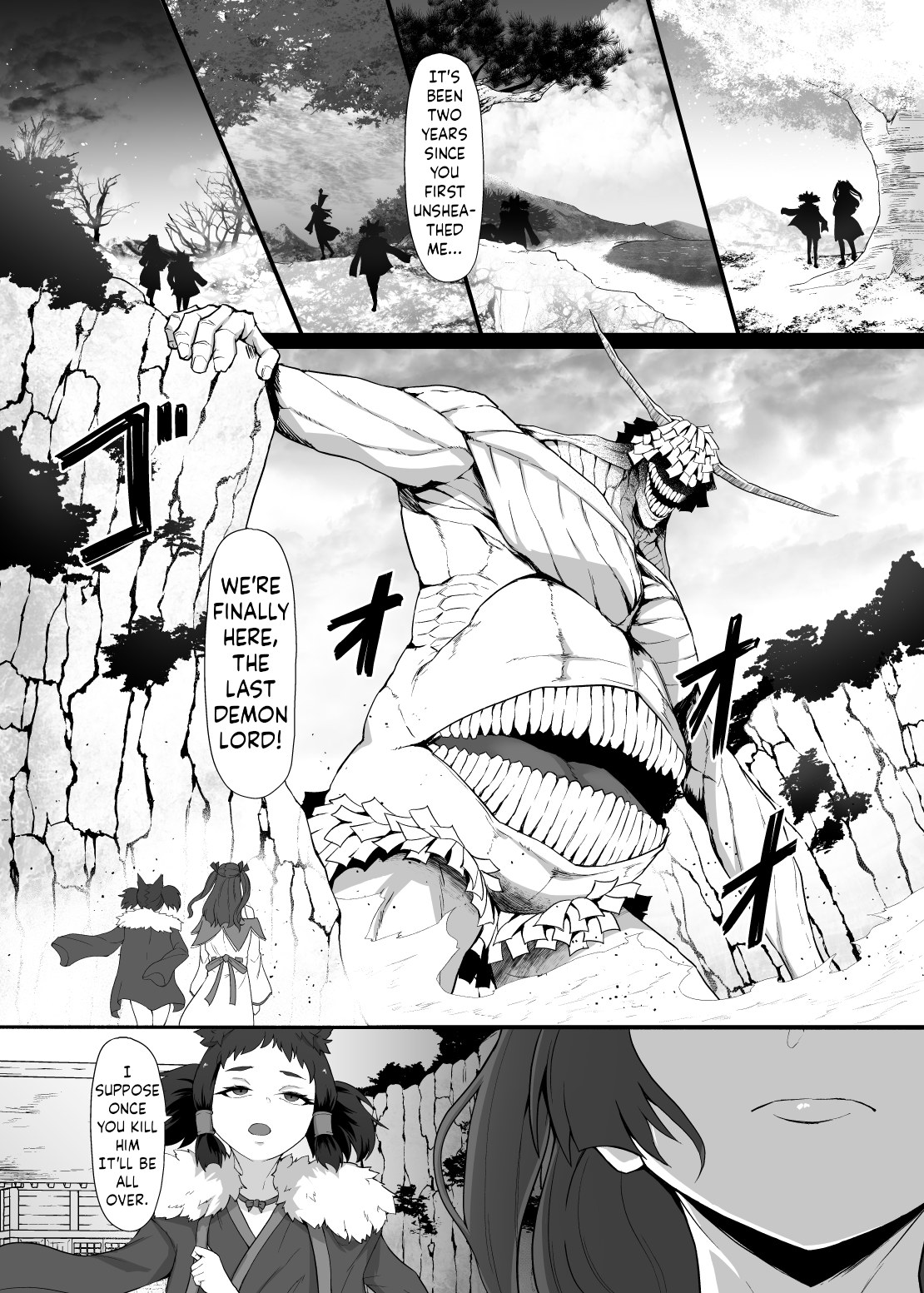 [Gotarou no All Night Fuck (Gotarou)]Katana no Miko, Futanari Sakusei Level Drain Youtou ni Fuminijirareshi Kokoro[English] [ushirotranslations] Page 12