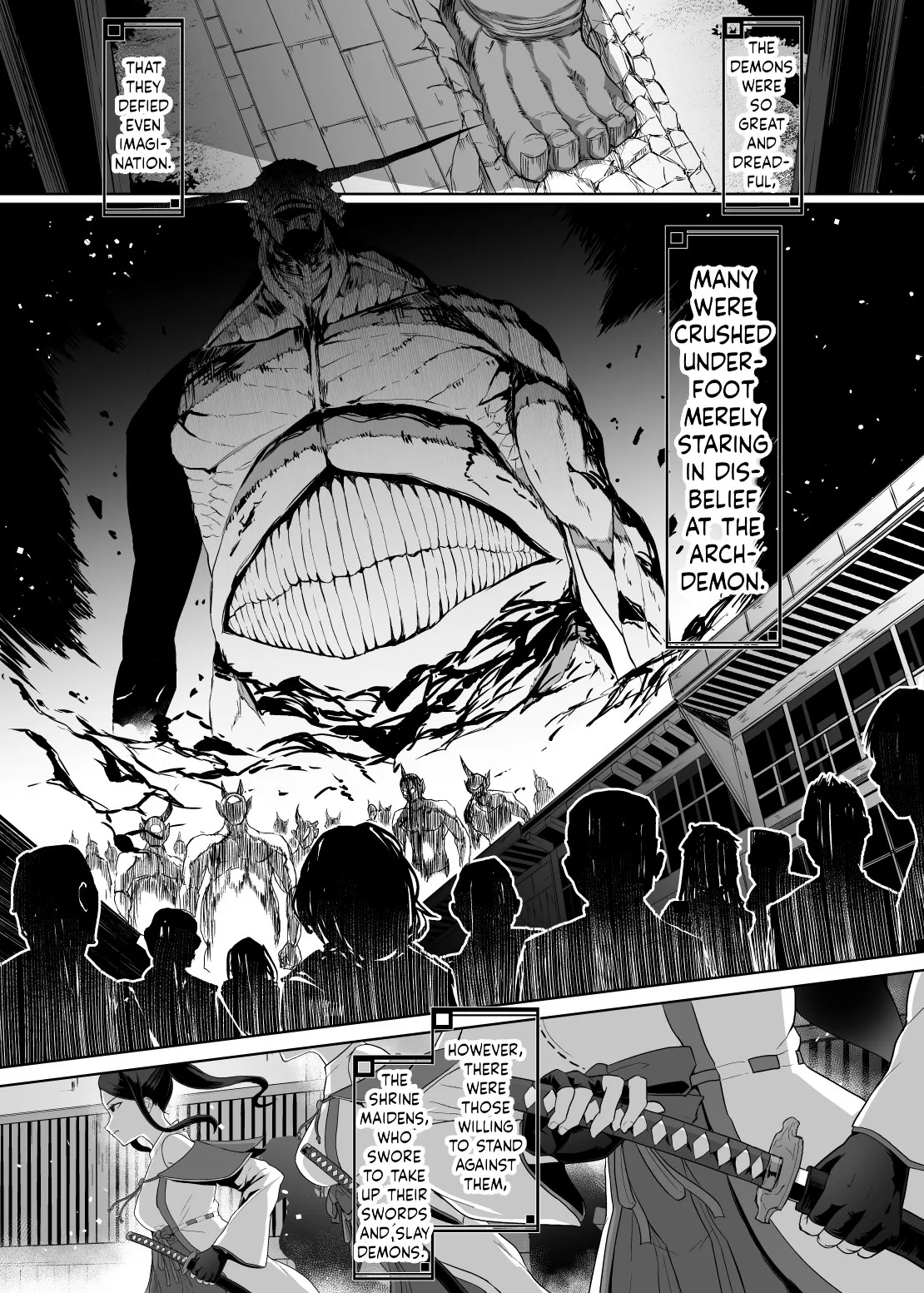 [Gotarou no All Night Fuck (Gotarou)]Katana no Miko, Futanari Sakusei Level Drain Youtou ni Fuminijirareshi Kokoro[English] [ushirotranslations] Page 3