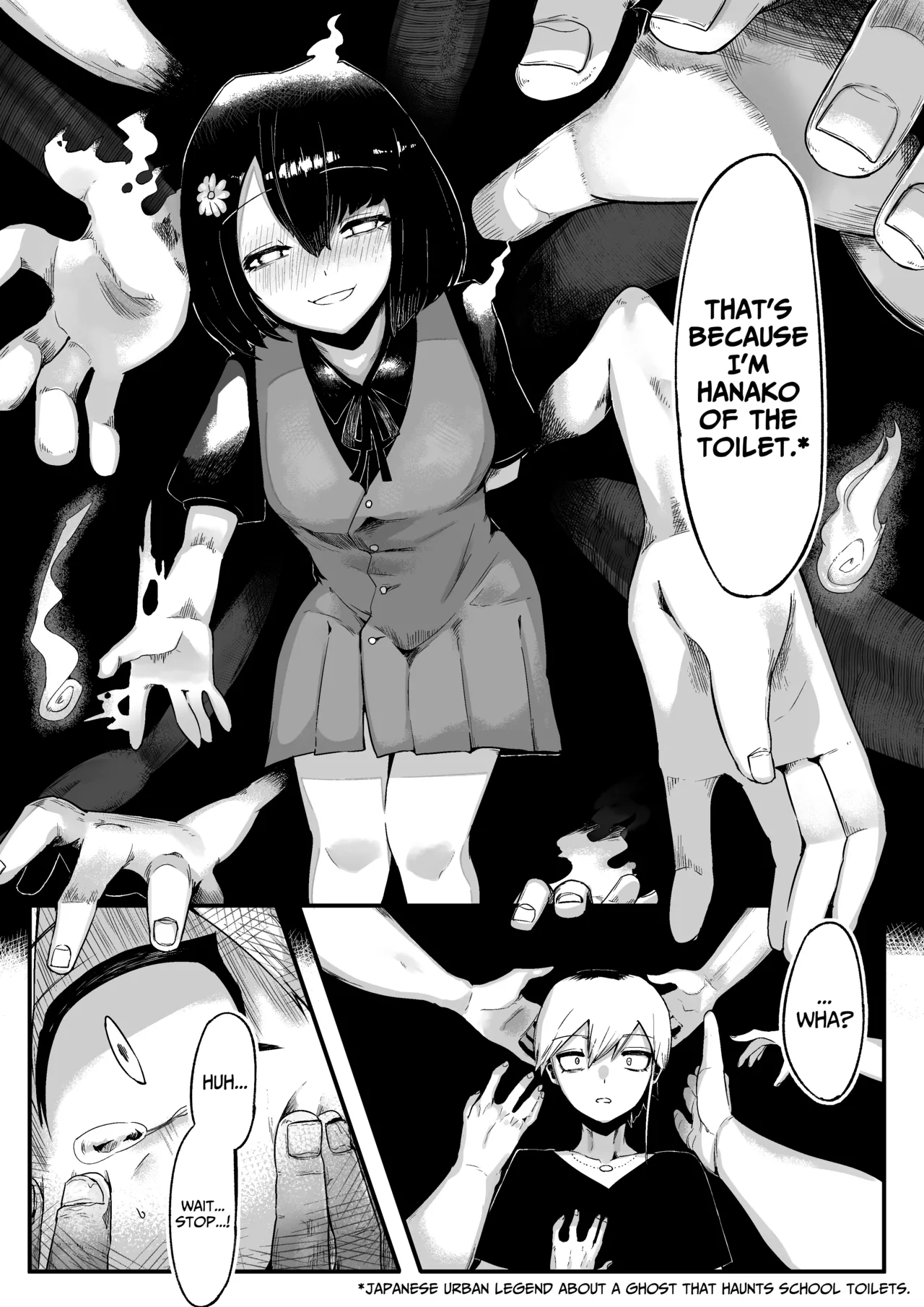 [Aimai no Wakusei (Nabatani Kinoko)]Toilet no Hanabirako-san | Hanako of the Toilet[English] [lethal dolphin] Page 10