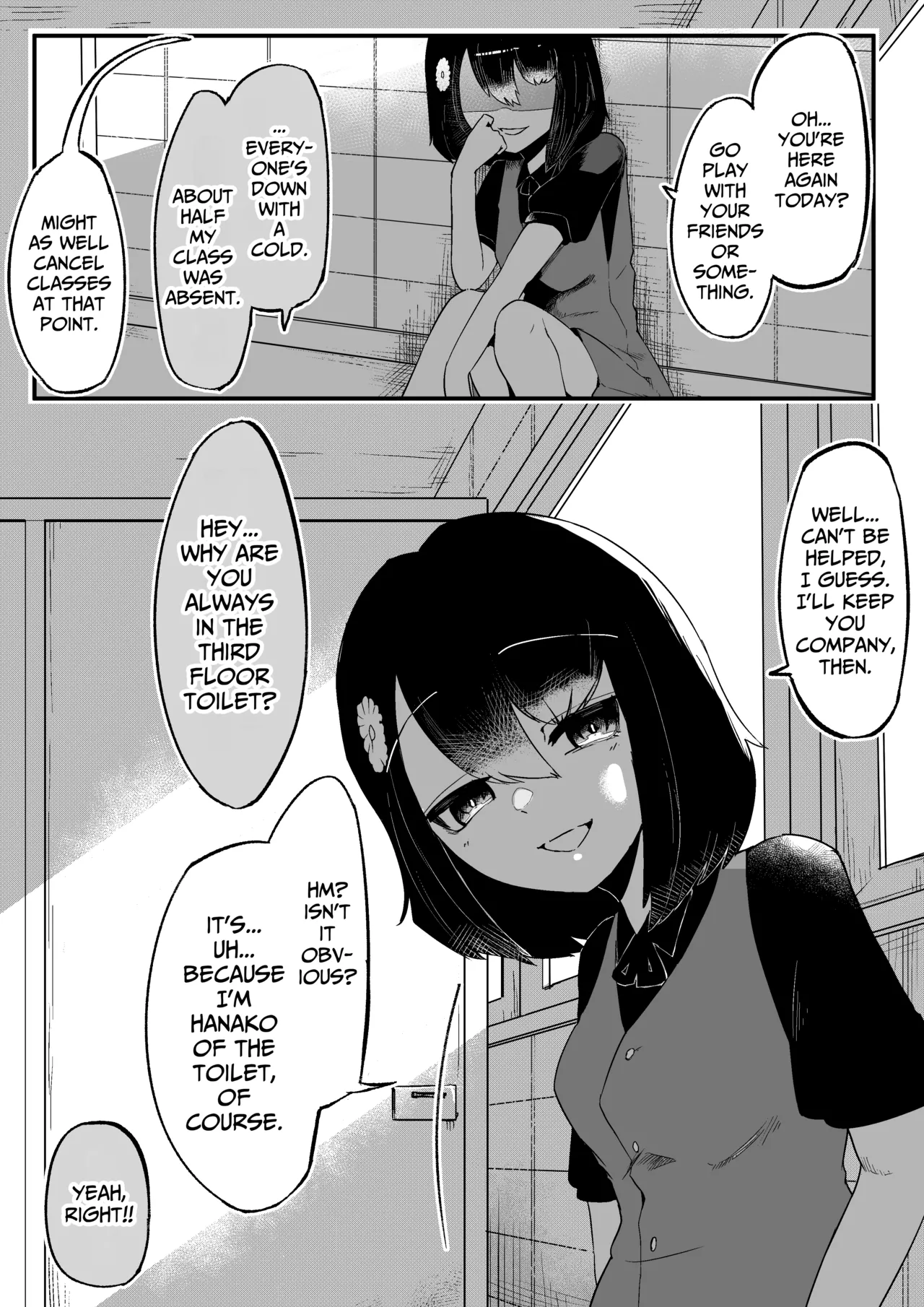[Aimai no Wakusei (Nabatani Kinoko)]Toilet no Hanabirako-san | Hanako of the Toilet[English] [lethal dolphin] Page 34