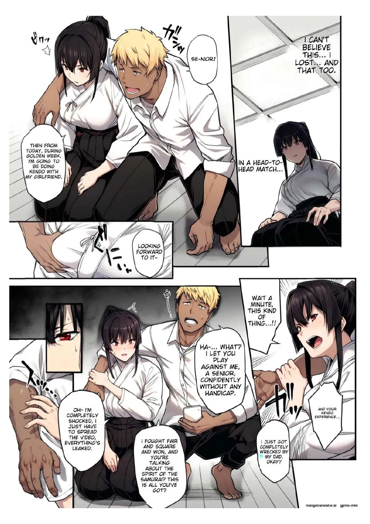 [Kaedeko、yozo]Kendoubu Shushou de Osananajimi no Bijin de Tsuyoi Boku no Kanojo ga, Charao ni Assari Otosareru Wake ga Nai[Ongoing] [English] Page 19