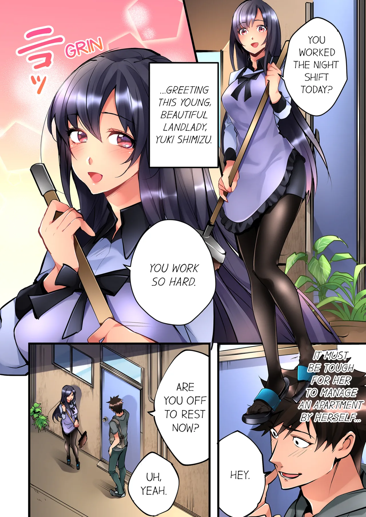 [Hatokonro]Onnanoko ga Ochita Saki wa, Ore no Musuko no Sakippo deshita | What She Fell On Was the Tip of My Dick Vol. 1-3[English] [Decensored] [Ongoing] Page 4