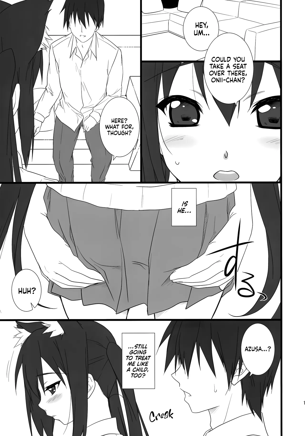 (C76) [Heaven's Gate (Andou Tomoya)]Neko Biyori -Nakano Azusa- ー Catty With a Chance of Love -Nakano Azusa-(K-ON!) [English] [head empty] Page 10