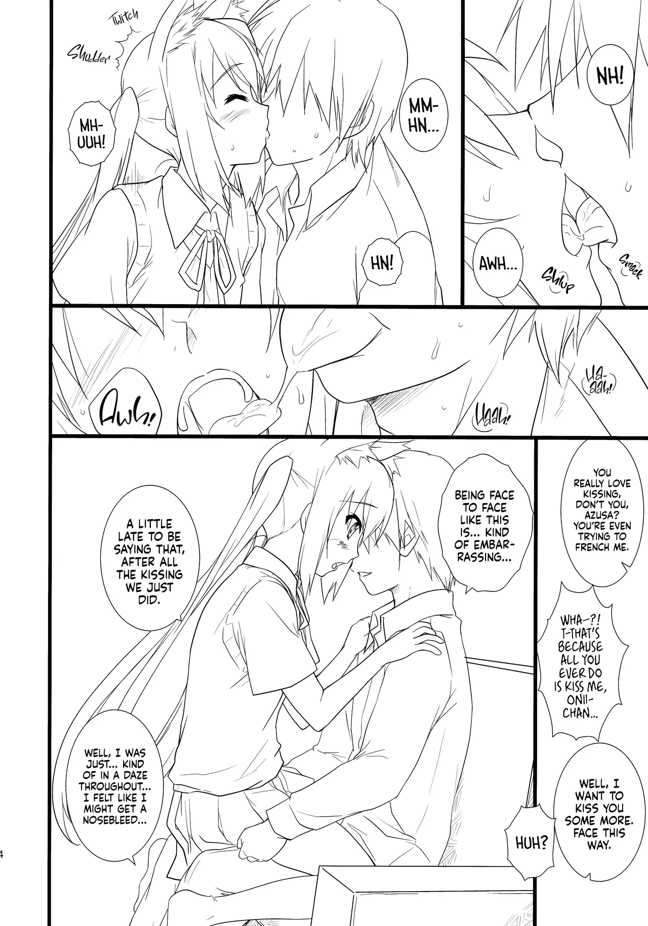 (C76) [Heaven's Gate (Andou Tomoya)]Neko Biyori -Nakano Azusa- ー Catty With a Chance of Love -Nakano Azusa-(K-ON!) [English] [head empty] Page 13