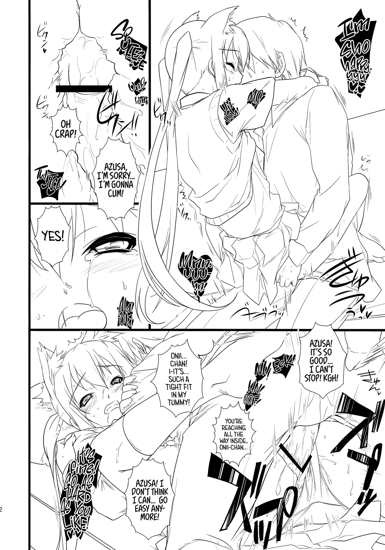 (C76) [Heaven's Gate (Andou Tomoya)]Neko Biyori -Nakano Azusa- ー Catty With a Chance of Love -Nakano Azusa-(K-ON!) [English] [head empty] Page 21