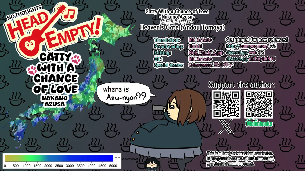 (C76) [Heaven's Gate (Andou Tomoya)]Neko Biyori -Nakano Azusa- ー Catty With a Chance of Love -Nakano Azusa-(K-ON!) [English] [head empty] Page 27
