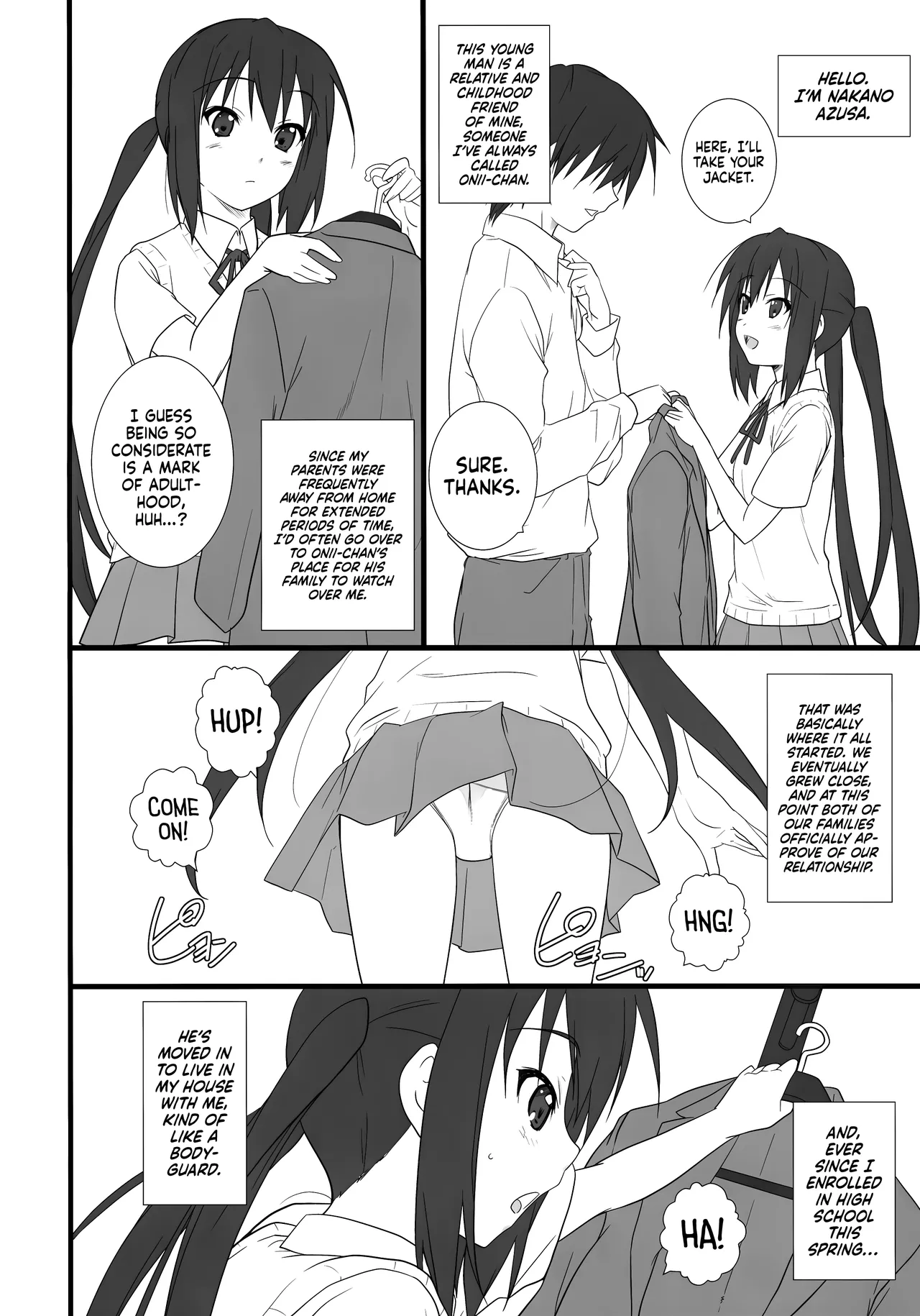 (C76) [Heaven's Gate (Andou Tomoya)]Neko Biyori -Nakano Azusa- ー Catty With a Chance of Love -Nakano Azusa-(K-ON!) [English] [head empty] Page 5
