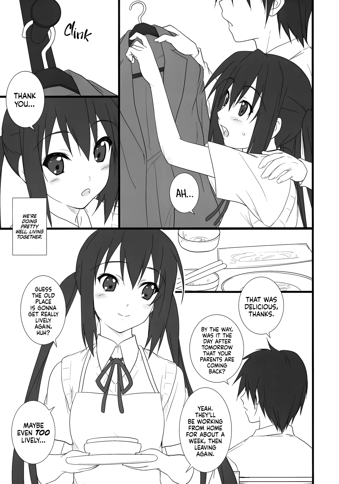(C76) [Heaven's Gate (Andou Tomoya)]Neko Biyori -Nakano Azusa- ー Catty With a Chance of Love -Nakano Azusa-(K-ON!) [English] [head empty] Page 6