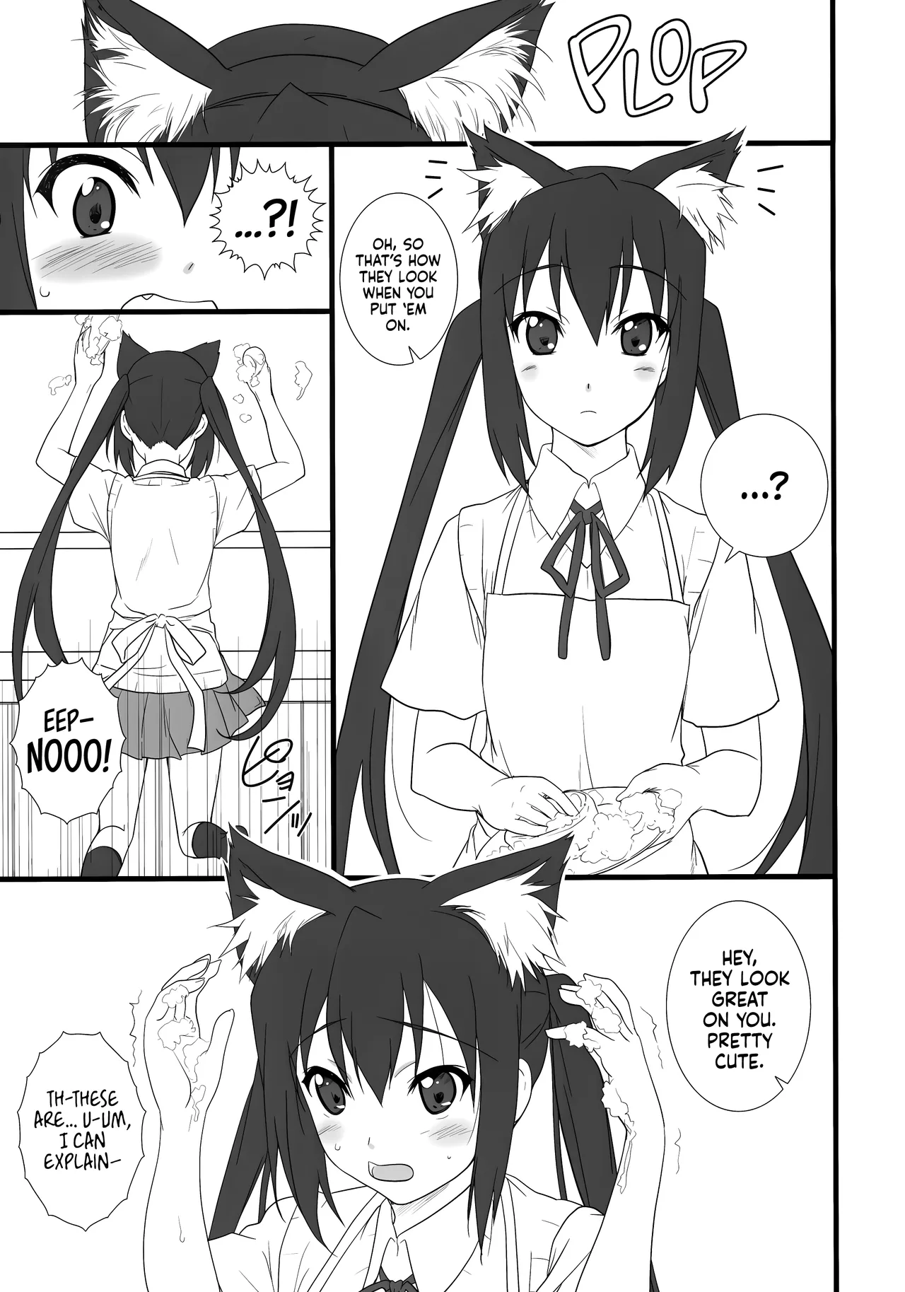 (C76) [Heaven's Gate (Andou Tomoya)]Neko Biyori -Nakano Azusa- ー Catty With a Chance of Love -Nakano Azusa-(K-ON!) [English] [head empty] Page 8