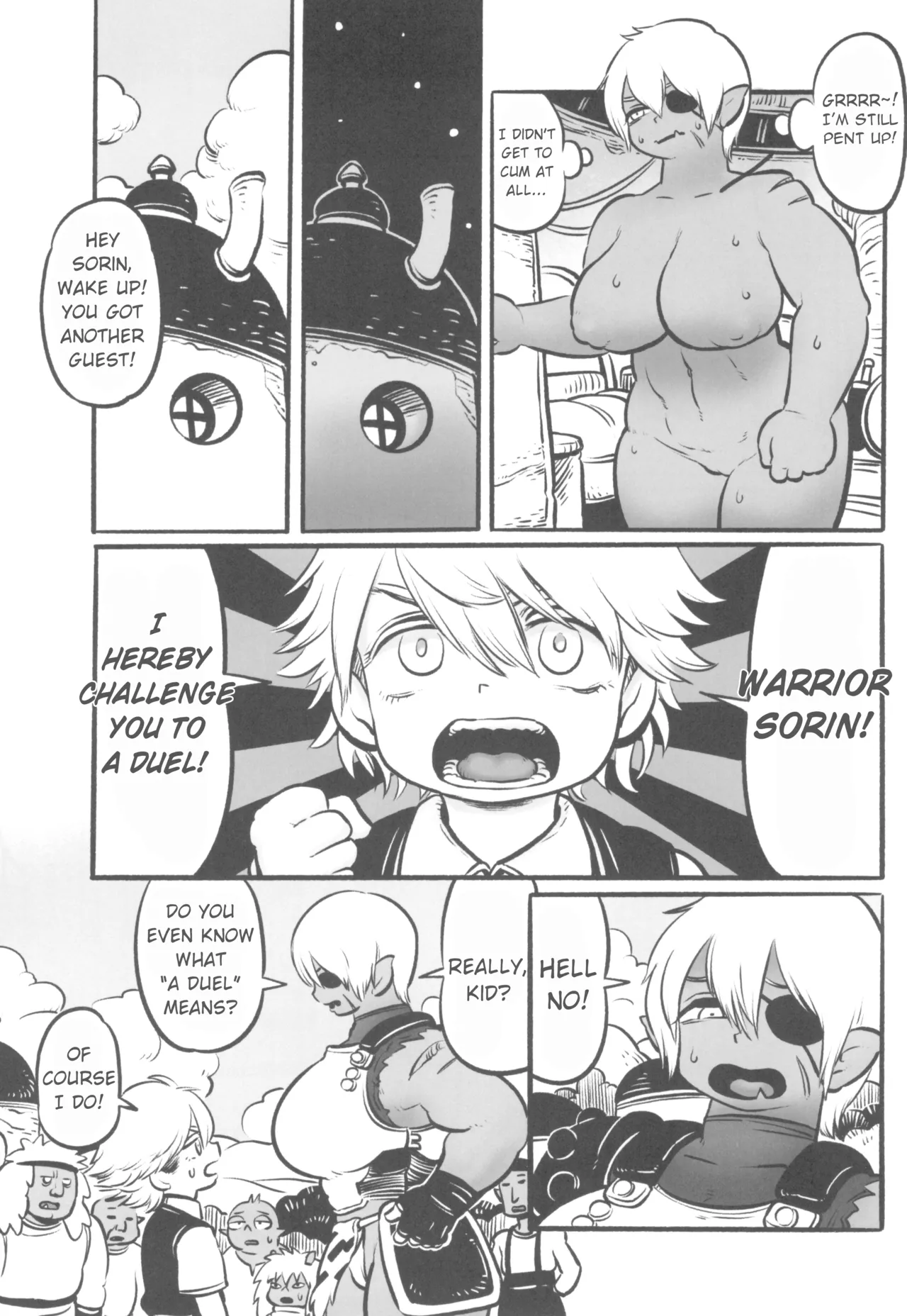 [Hiyori no seiyoku (Kawata Hiyori)]Orc no Senshi to Kizoku no Bocchan - The Orc Warrior and the Noble Boy[English] [Jashinslayer] Page 10
