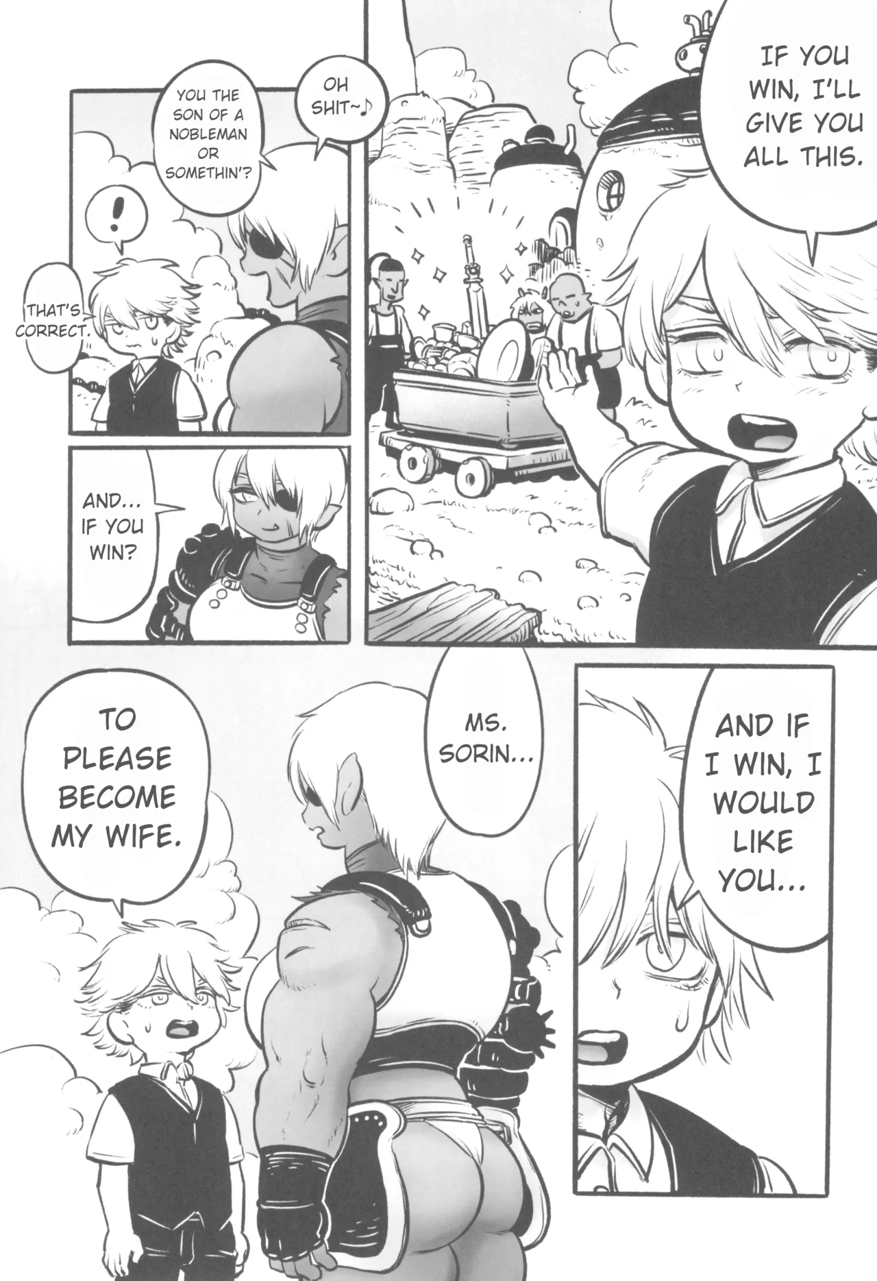 [Hiyori no seiyoku (Kawata Hiyori)]Orc no Senshi to Kizoku no Bocchan - The Orc Warrior and the Noble Boy[English] [Jashinslayer] Page 11