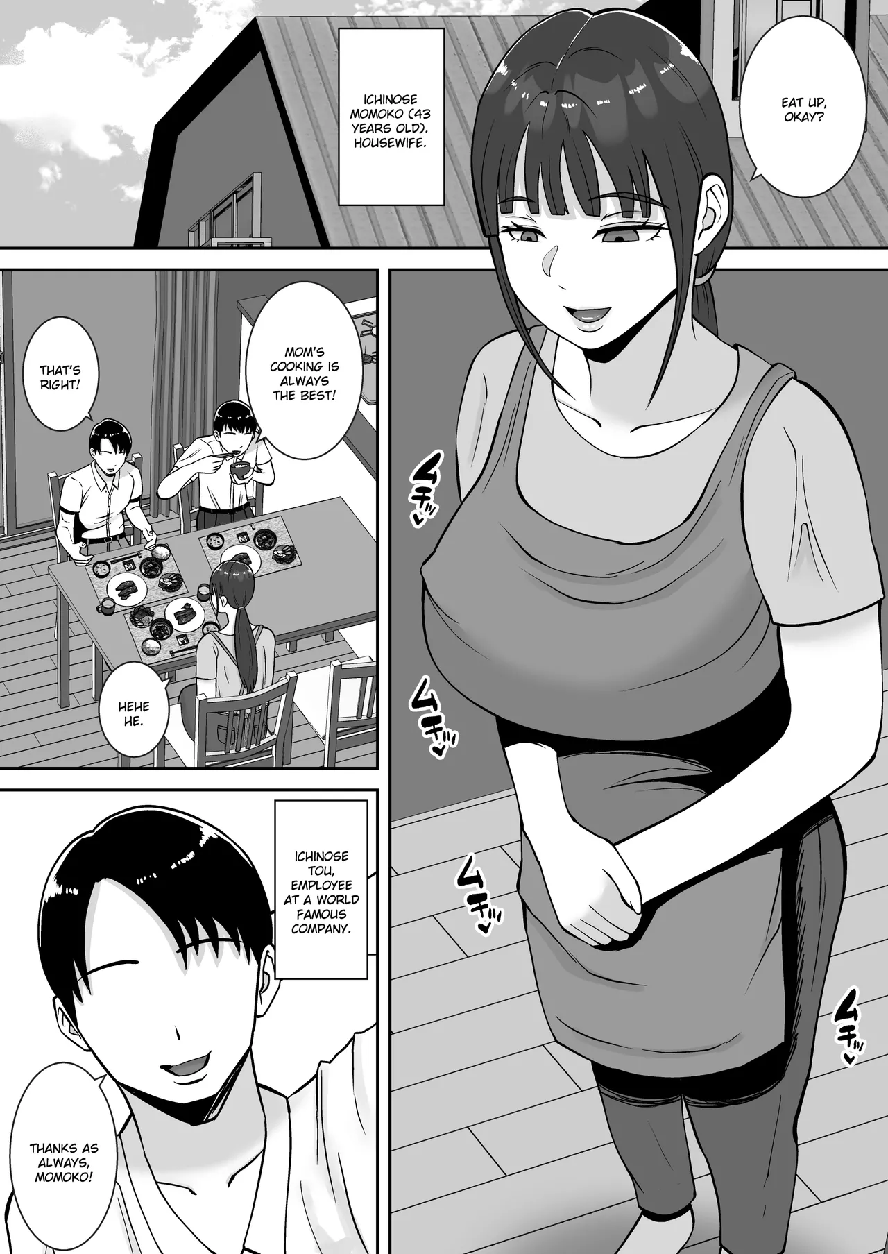 [Smells Like]Inran Uwaki Onna o Netotte Nikubenki ni Shita Hanashi ~Seiso de Ki no Yowasou na Hahaoya Ichinose Momoko~[English] [Ruru Scanlations] Page 4
