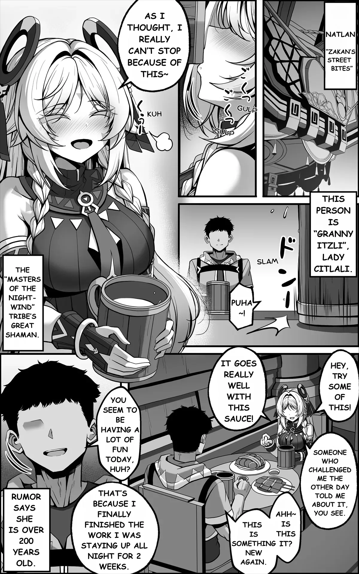 [Paya8]"Kokuyouseki no Rouba" tte, Juuyou nano wa "Rouba" de Atte, "Kokuyouseki" Janai no. | In "Granny Itzli", The Important Thing Is The "Granny", Not The "Itztli"(Genshin Impact) [English] Page 3