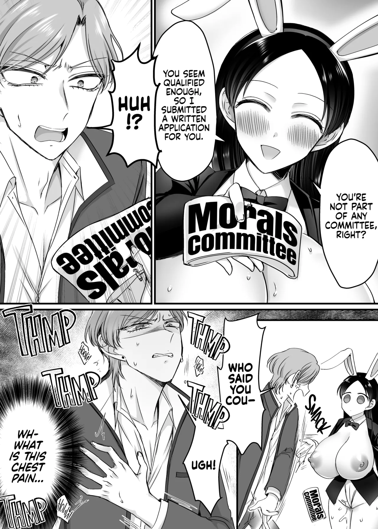 [Amaia Okashi Seisakusho (Moegi Oji-san)]Fuuki Iinchou wa Seishori Bunny!? | The Morals Committee President Is a Bunny Girl!?[English] {2d-market.com} Page 28