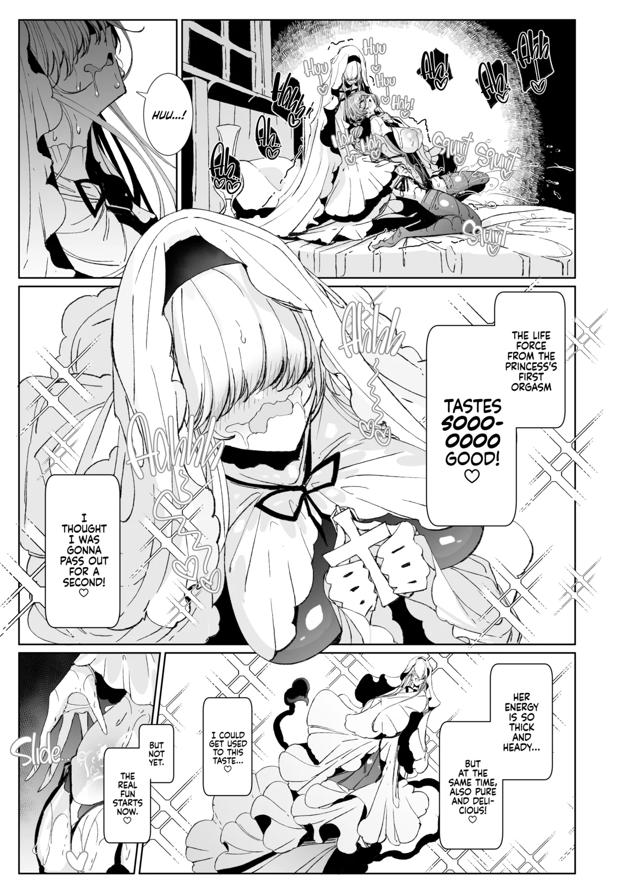 [Metronauts (Tsumetoro)]The Marked Oblivious Princess Knight and the Succubus Sister's All-You-Can-Eat Lesbian Oil Massage[2D Market] [English] Page 34